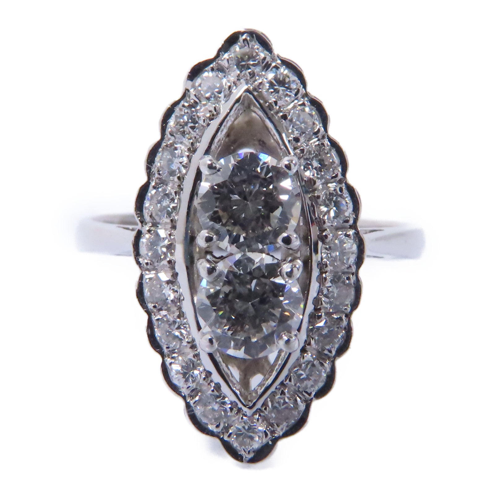 JEWELRY 14K白金Diamond Ring鑽石戒指US#6.25