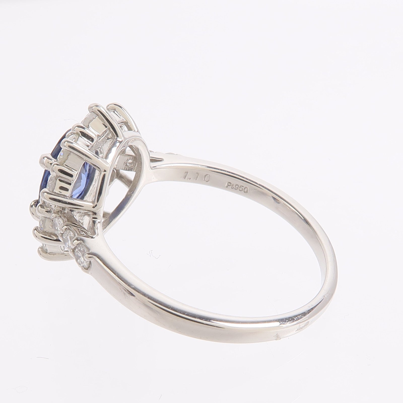 JEWELRY PT950鉑金Sapphire Diamond Ring藍寶石鑽石戒指