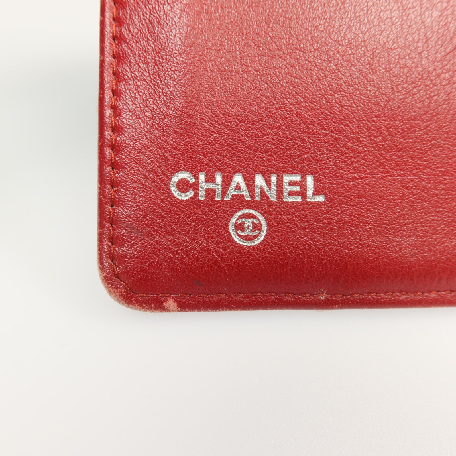 CHANEL 漆皮皮革Long Wallet銀扣長錢包