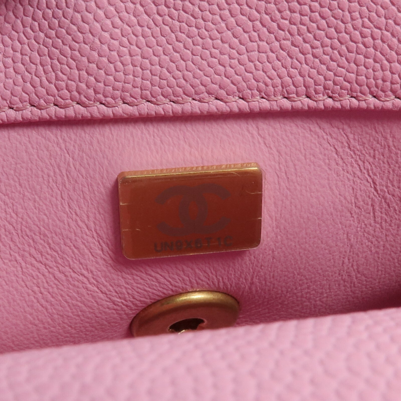 CHANEL 牛皮皮革Mini Coco Handle金扣手挽肩背兩用袋