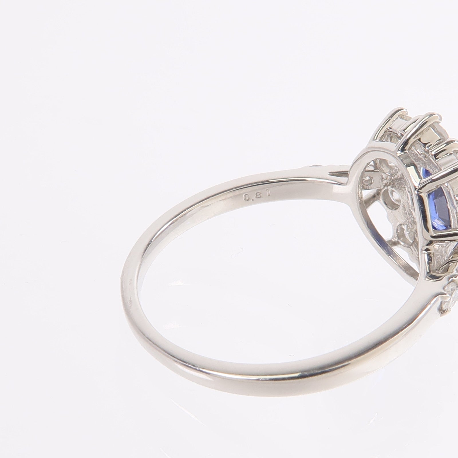 JEWELRY PT950鉑金Sapphire Diamond Ring藍寶石鑽石戒指