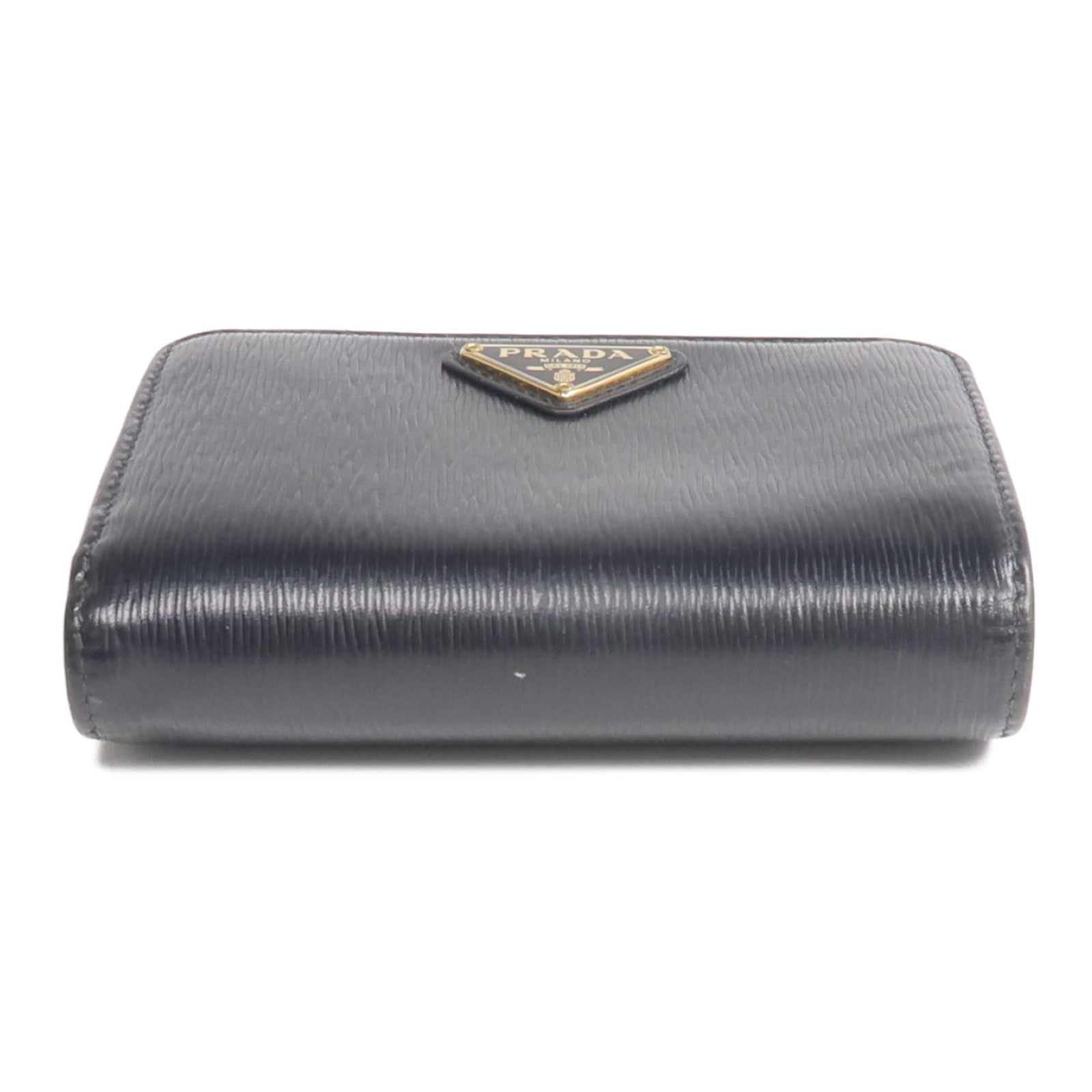 PRADA 牛皮皮革Wallet金扣錢包
