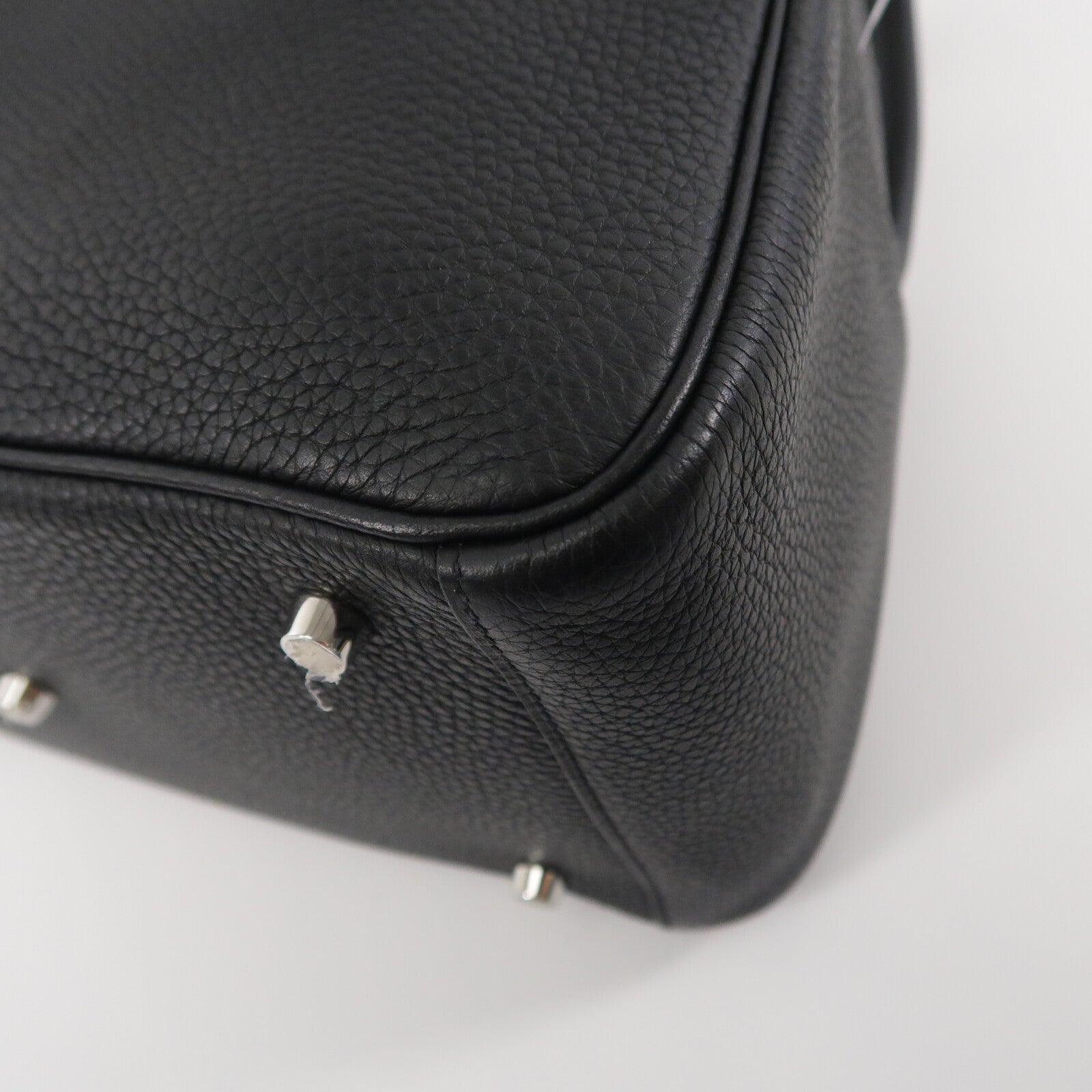 HERMES Clemence皮革Lindy 30手挽肩背兩用袋Noir