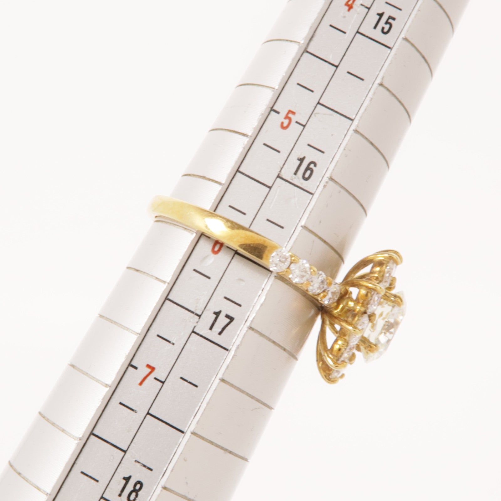JEWELRY 18K黃金/鑽石Diamond Ring戒指US#6