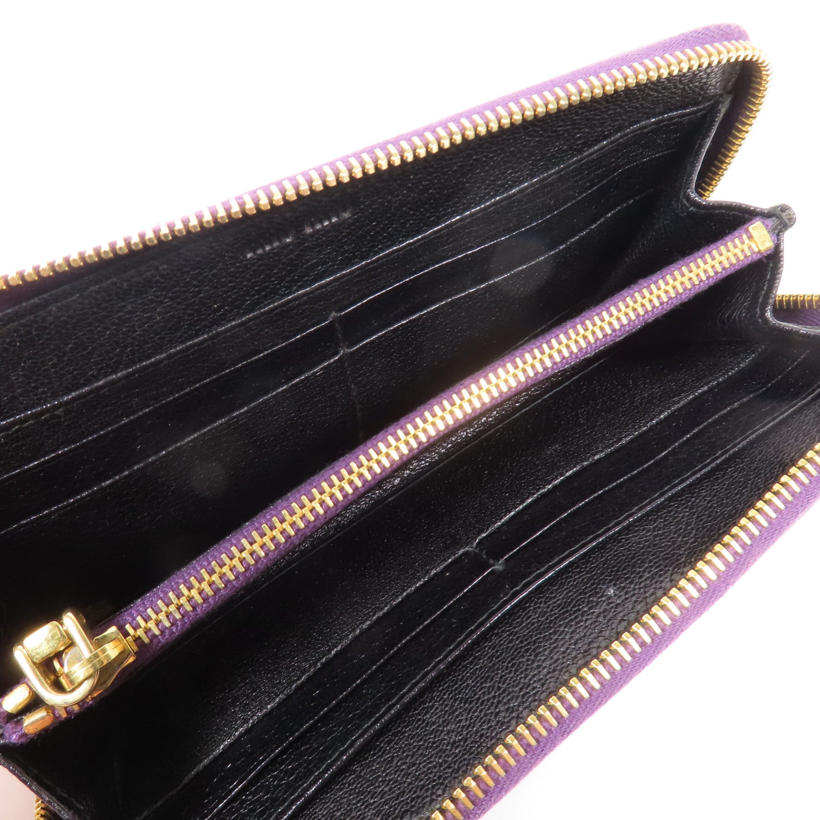 Miu Miu 牛皮皮革Long Wallet金扣長錢包