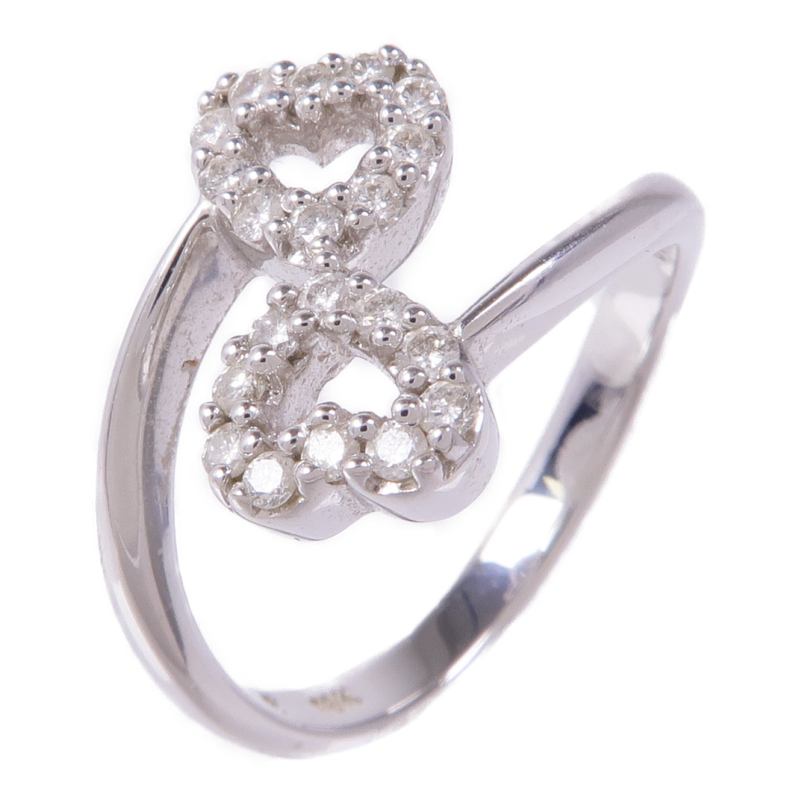 JEWELRY 【激減優惠】18K白金Diamond Ring鑽石戒指US#6.25
