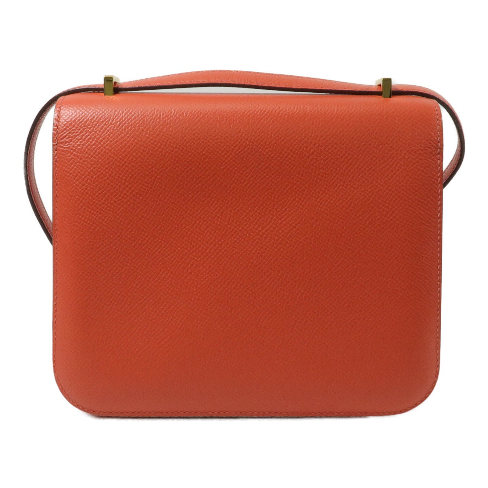 HERMES Epsom皮革Constance Mini肩背袋Rose Jaipur