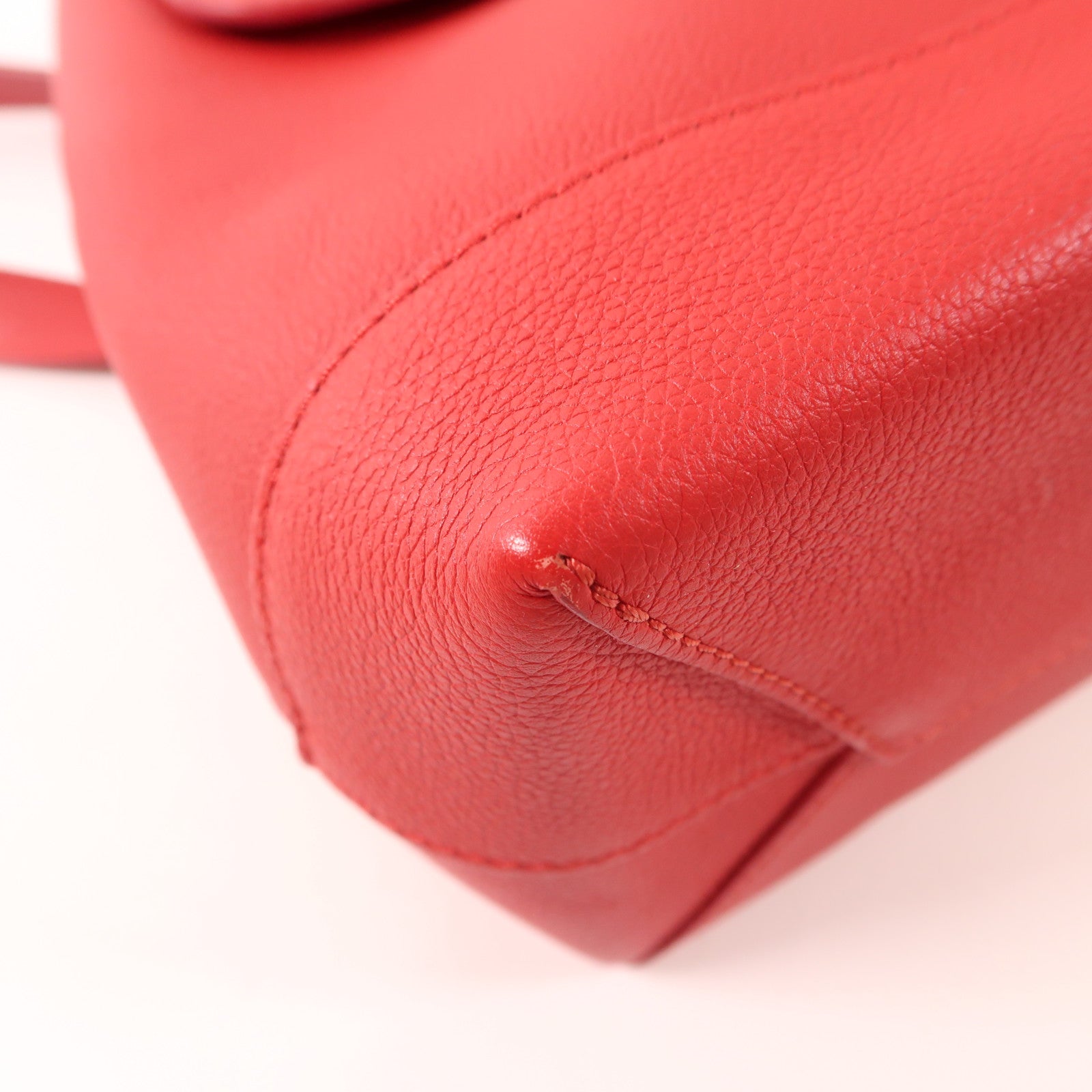 LOUIS VUITTON 牛皮皮革Lockme Backpack銀扣背包紅色