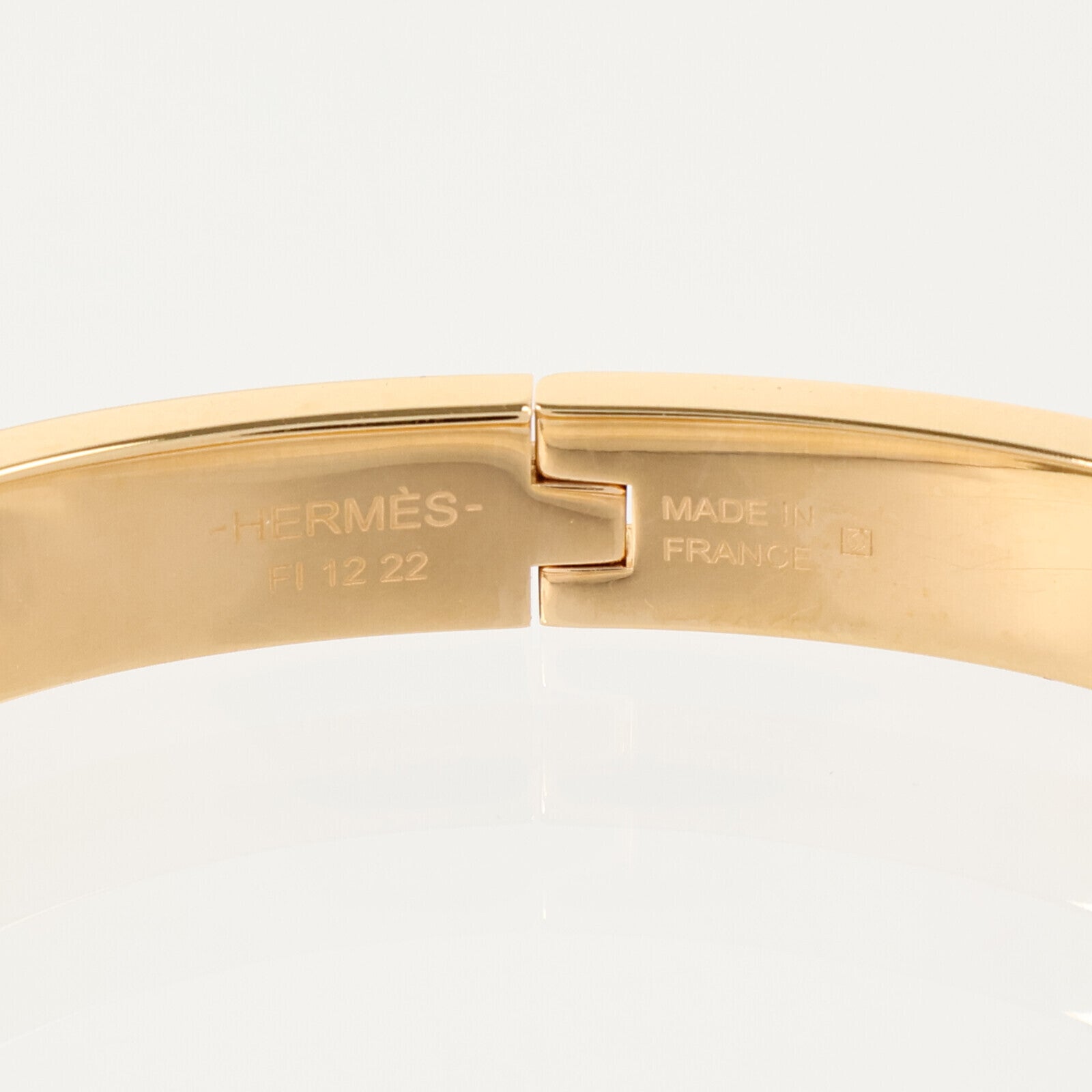 HERMES 金屬/琺瑯Mini Clic Chaine d'Ancre Bracelet金扣手鏈Black