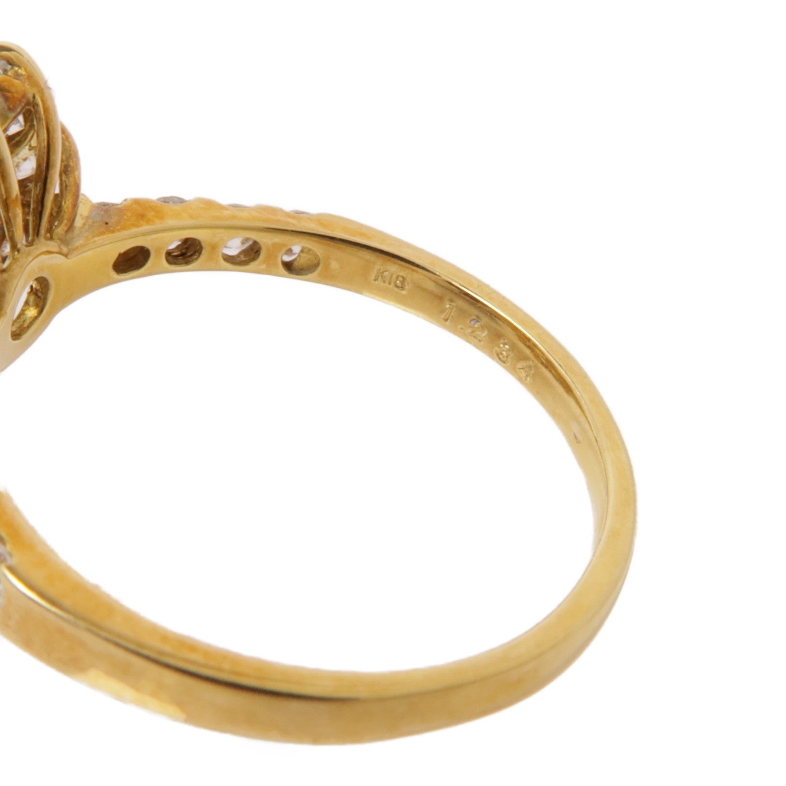 JEWELRY 18K黃金/鑽石Diamond Ring戒指US#6