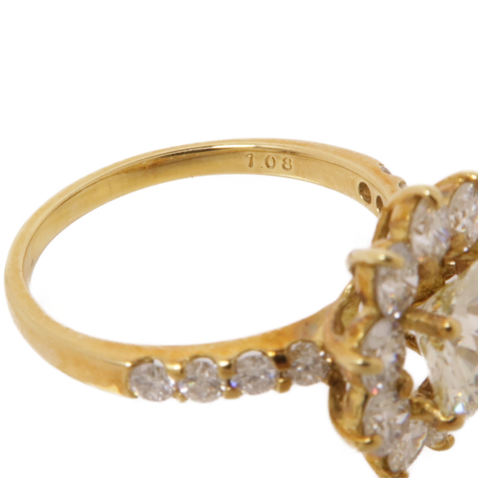 JEWELRY 18K黃金/鑽石Diamond Ring戒指US#6