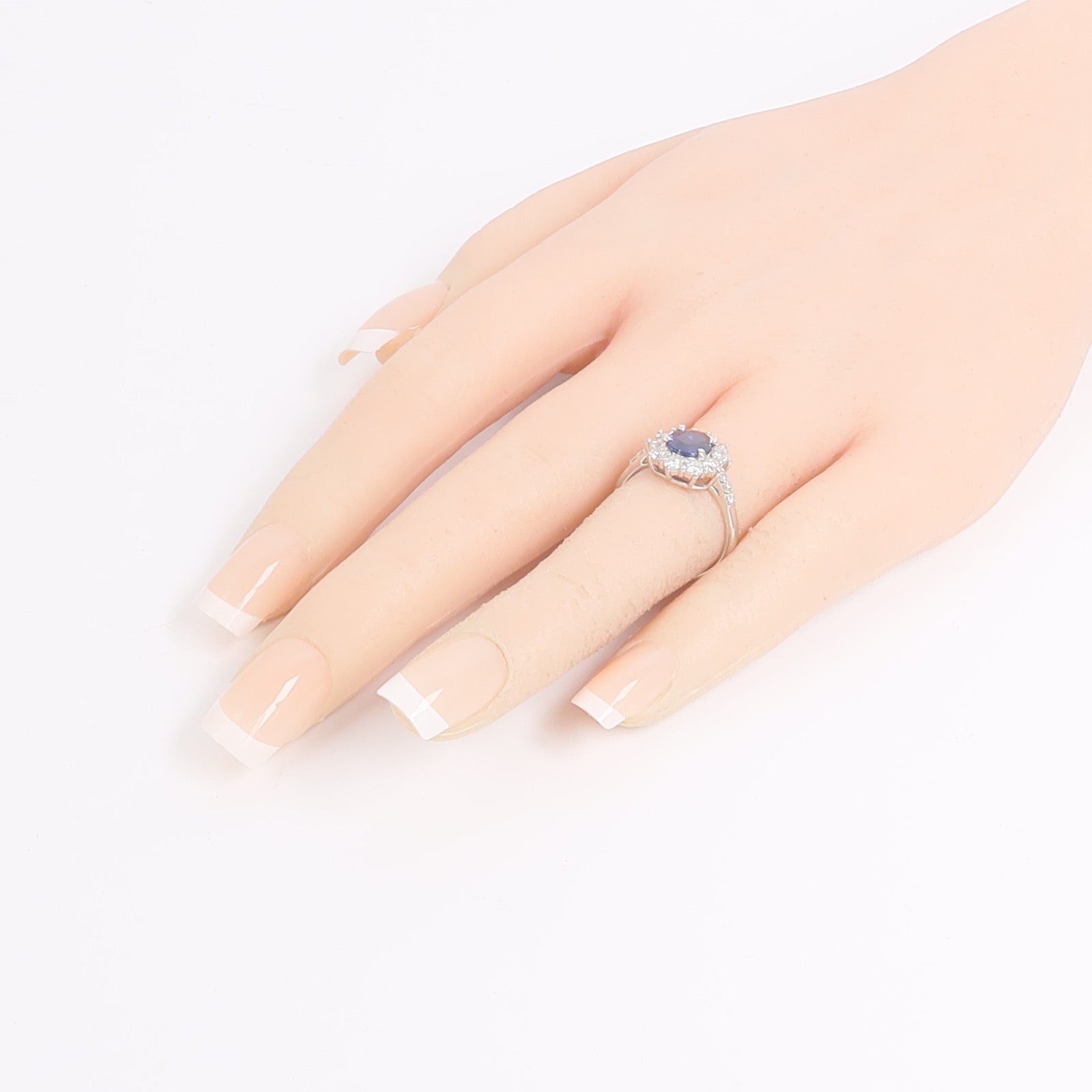 JEWELRY PT950鉑金Sapphire Diamond Ring藍寶石鑽石戒指