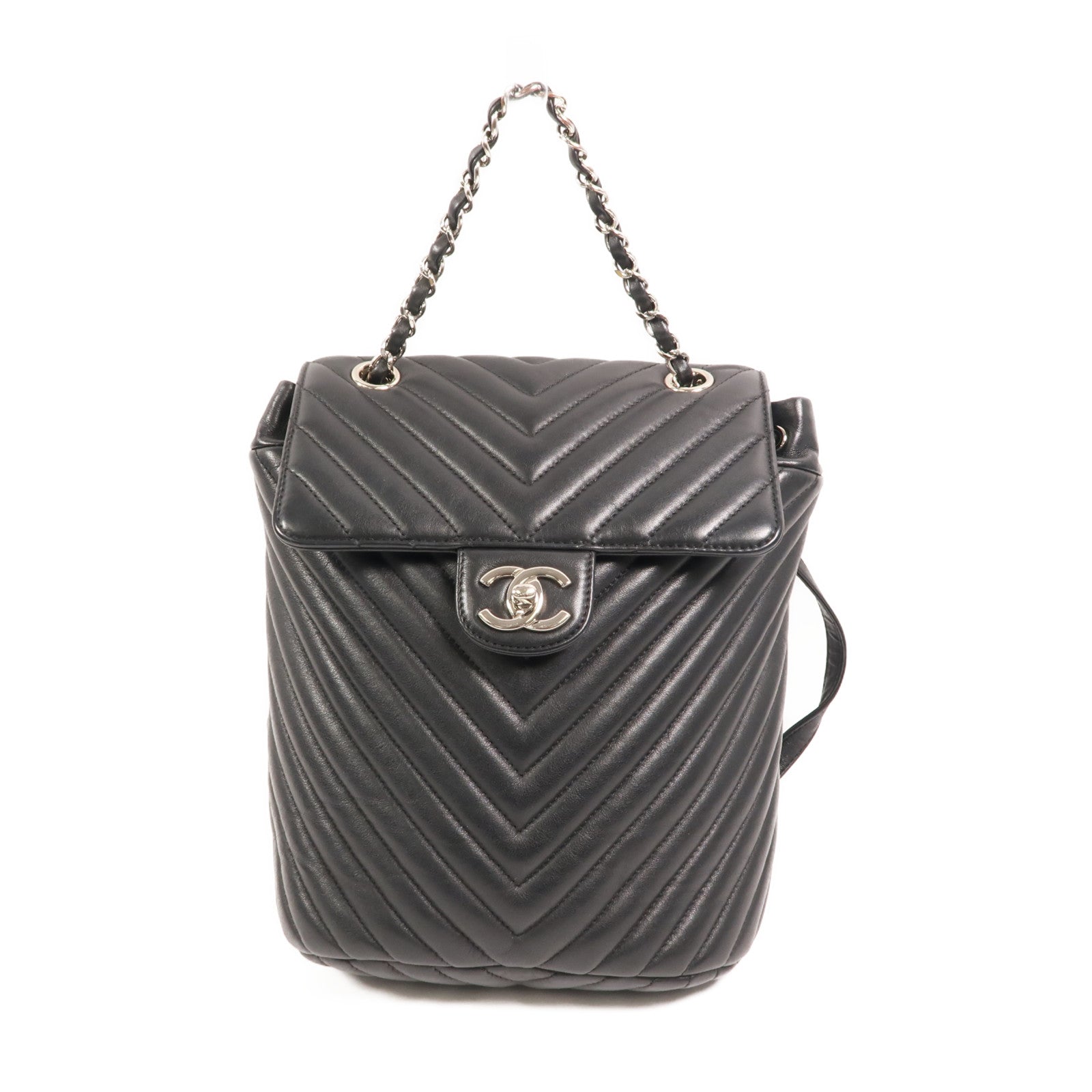 CHANEL 羊皮皮革Urban Spirit Backpack背包