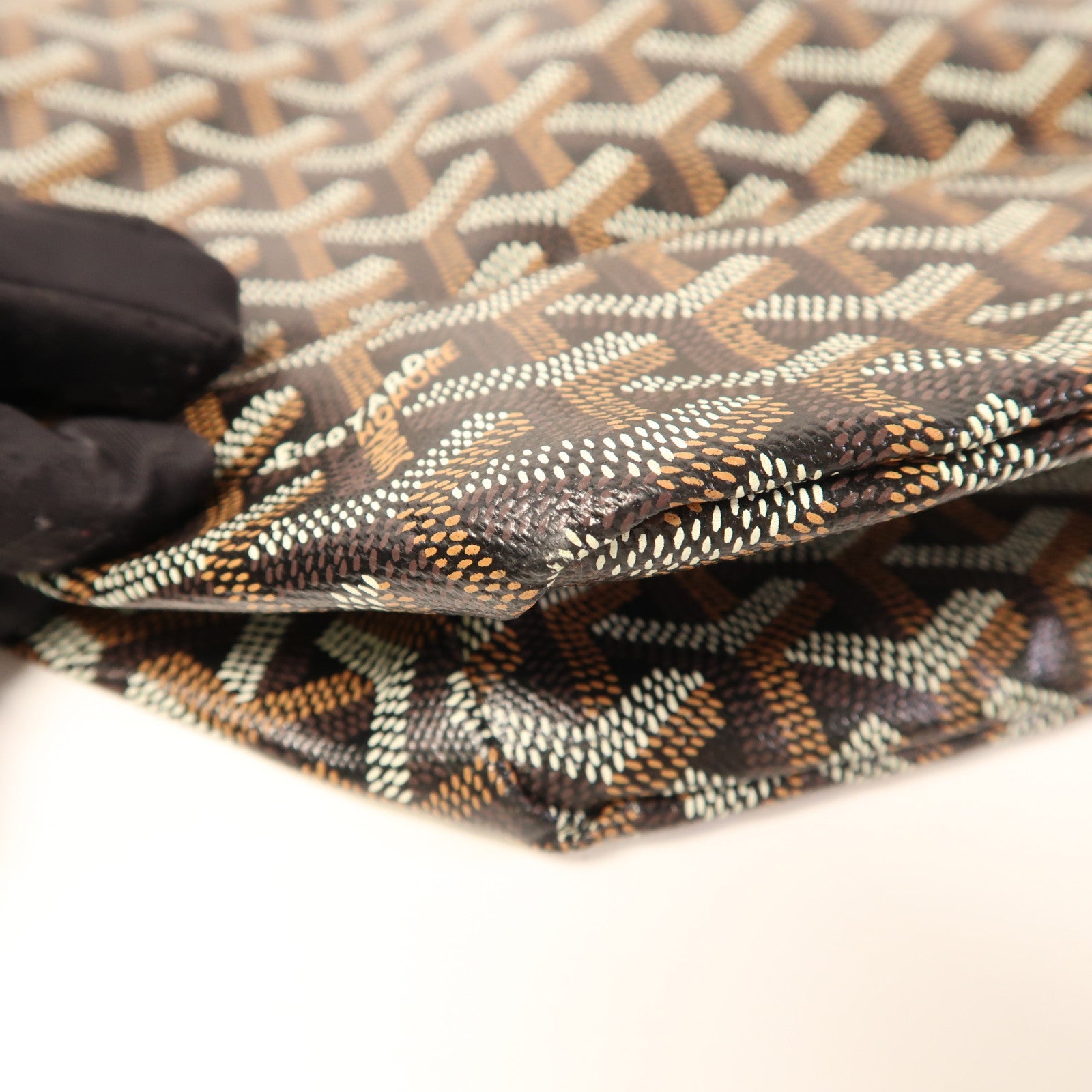 GOYARD 塗層帆布Saint Louis PM銀扣手挽袋