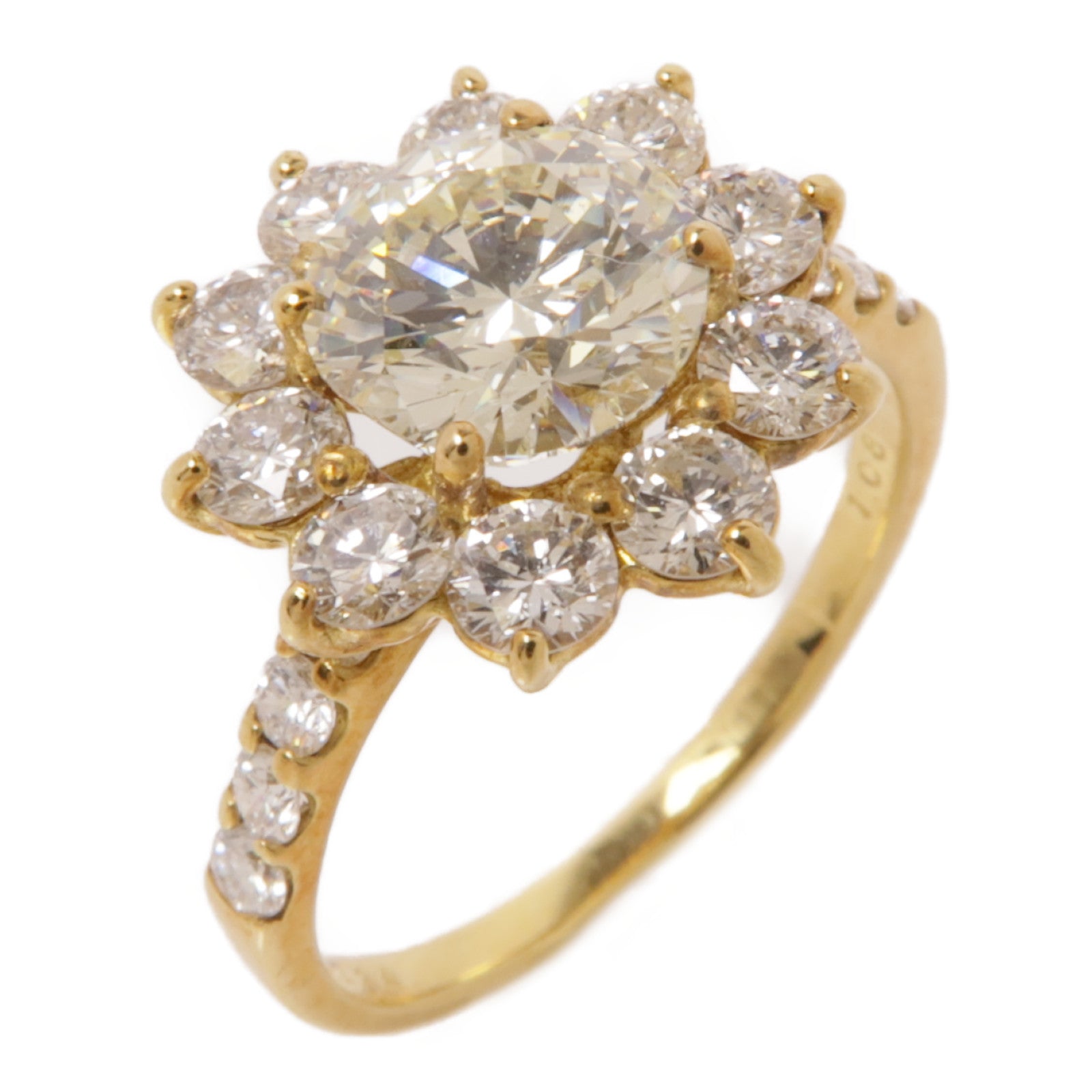 JEWELRY 18K黃金/鑽石Diamond Ring戒指US#6