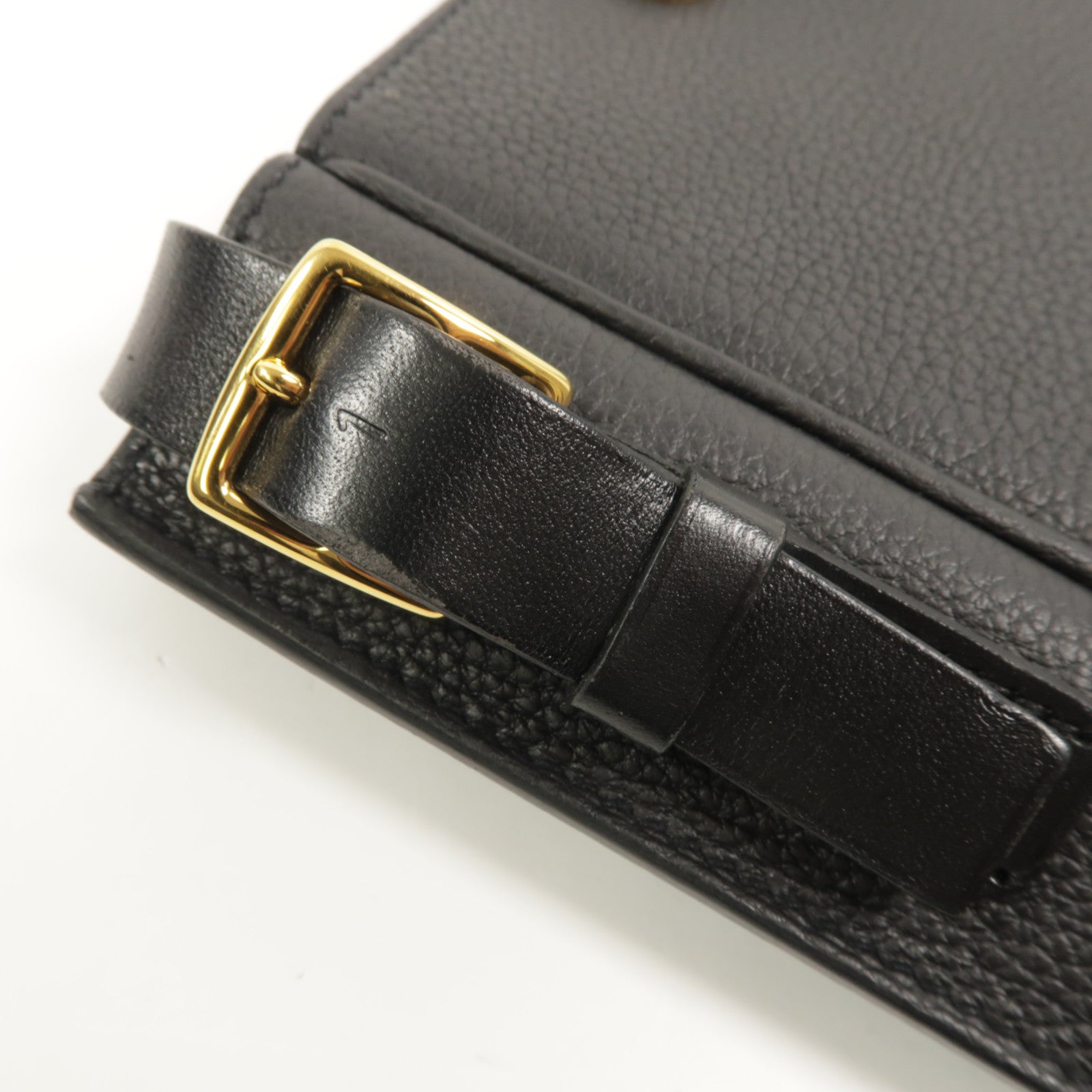 HERMES Togo皮革Perspective Cavaliere 21肩背袋Noir