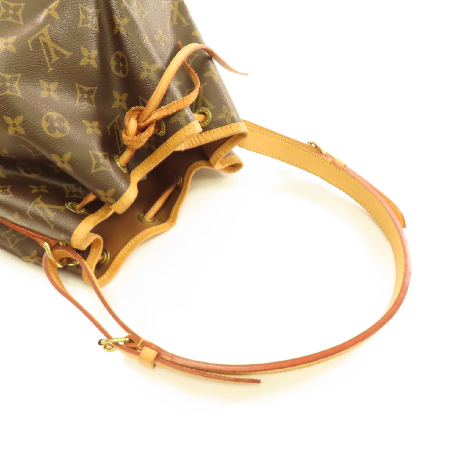 LOUIS VUITTON Monogram Petit Noe金扣肩背袋啡色