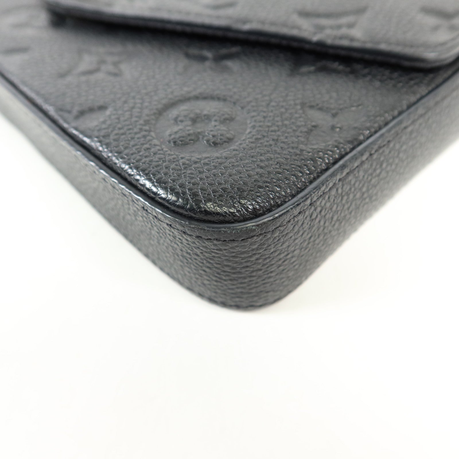 LOUIS VUITTON Monogram Empreinte Felicie Pochette 金扣鏈帶肩背袋