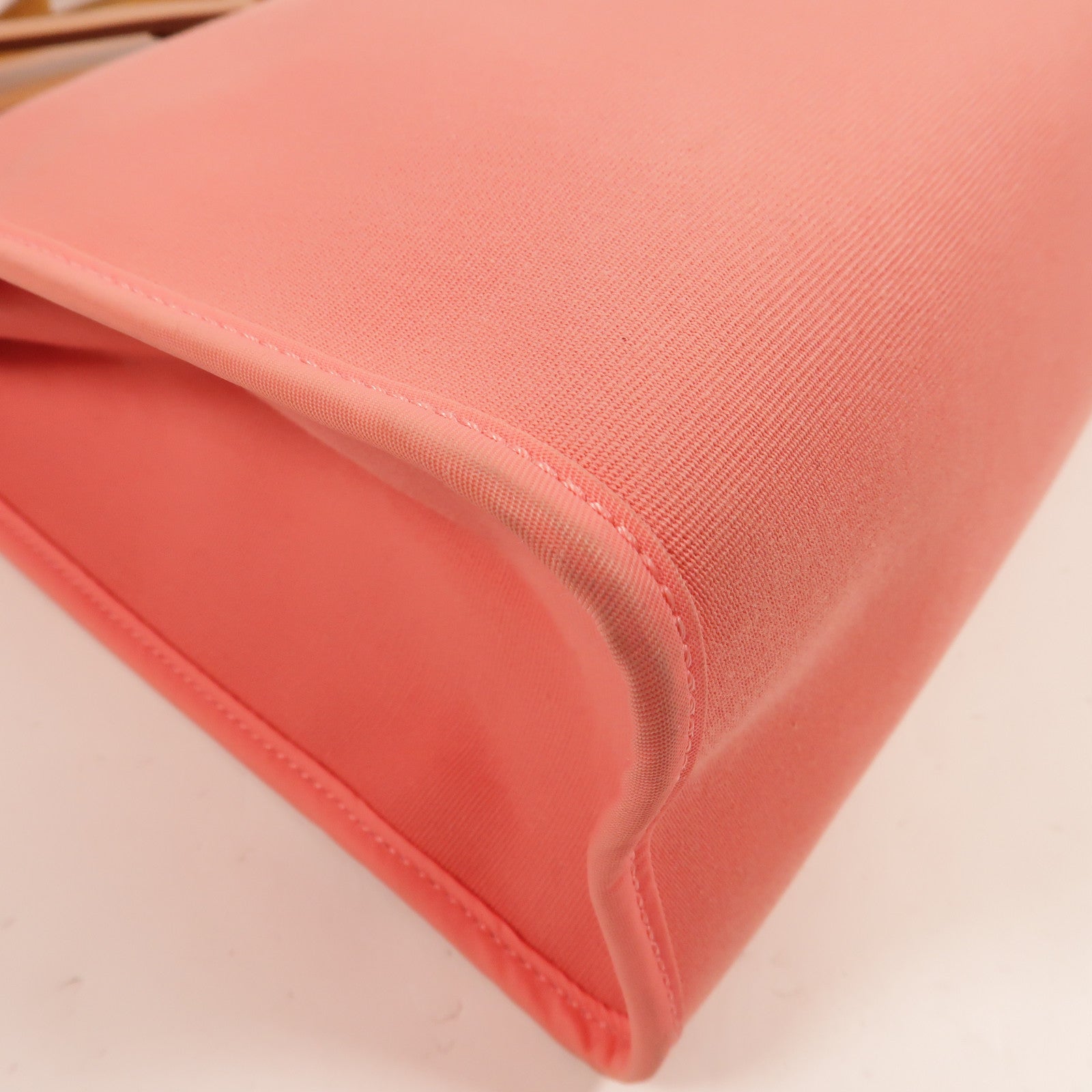 HERMES 帆布Herbag PM手挽肩背兩用袋Rose Azalee