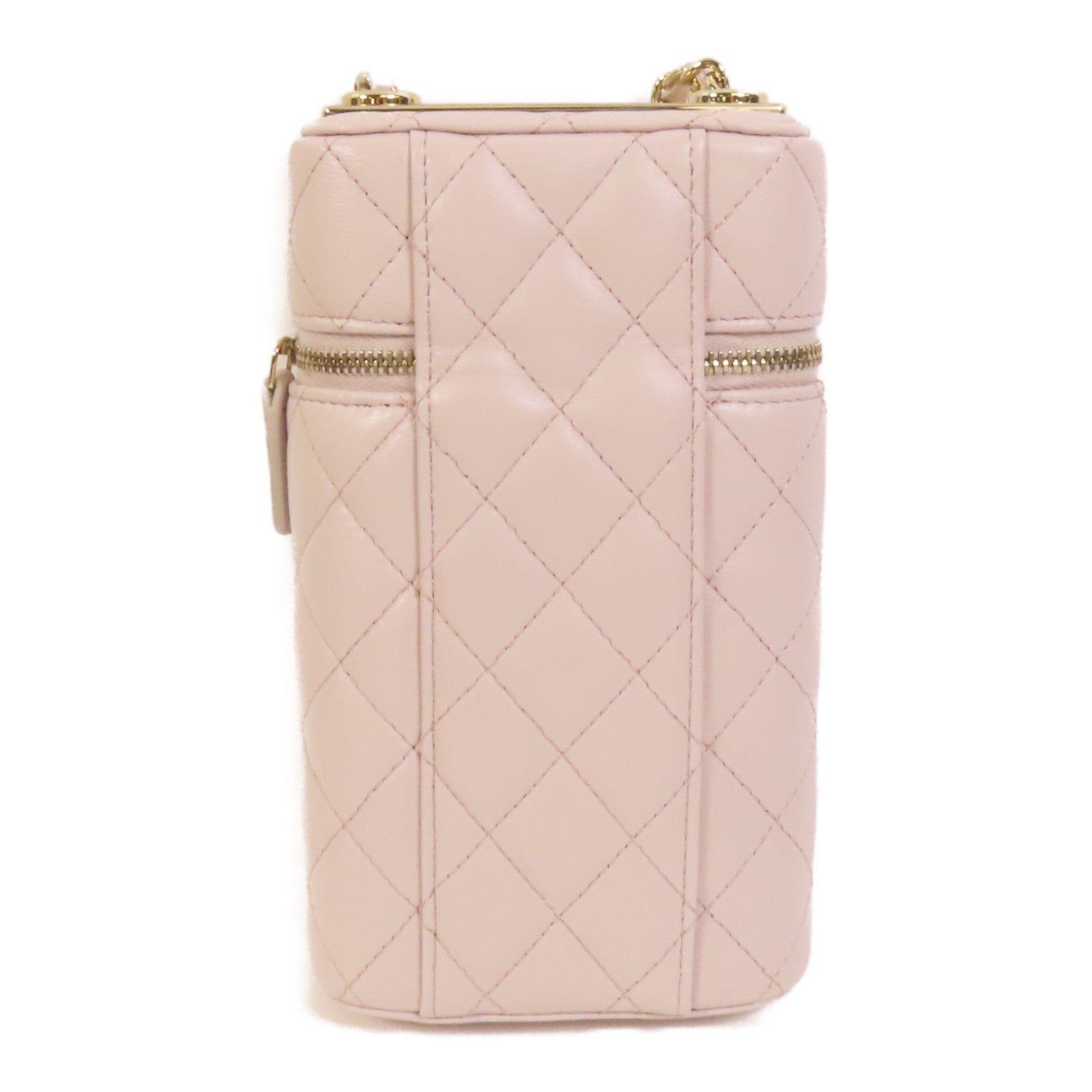 CHANEL 羊皮皮革Vanity Phone Case with Chain鏈帶肩背袋