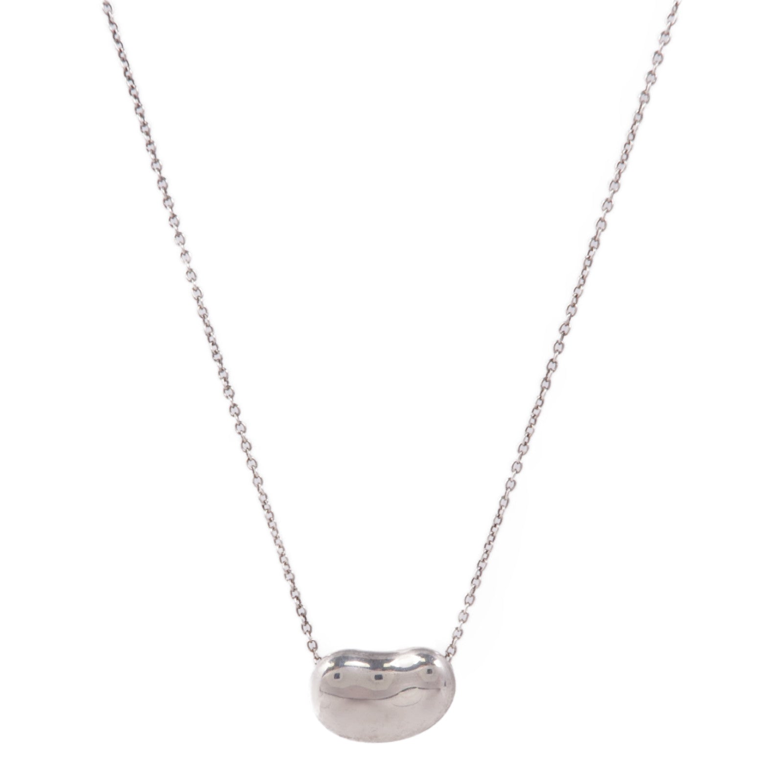 TIFFANY＆CO 925純銀Bean Necklace項鍊