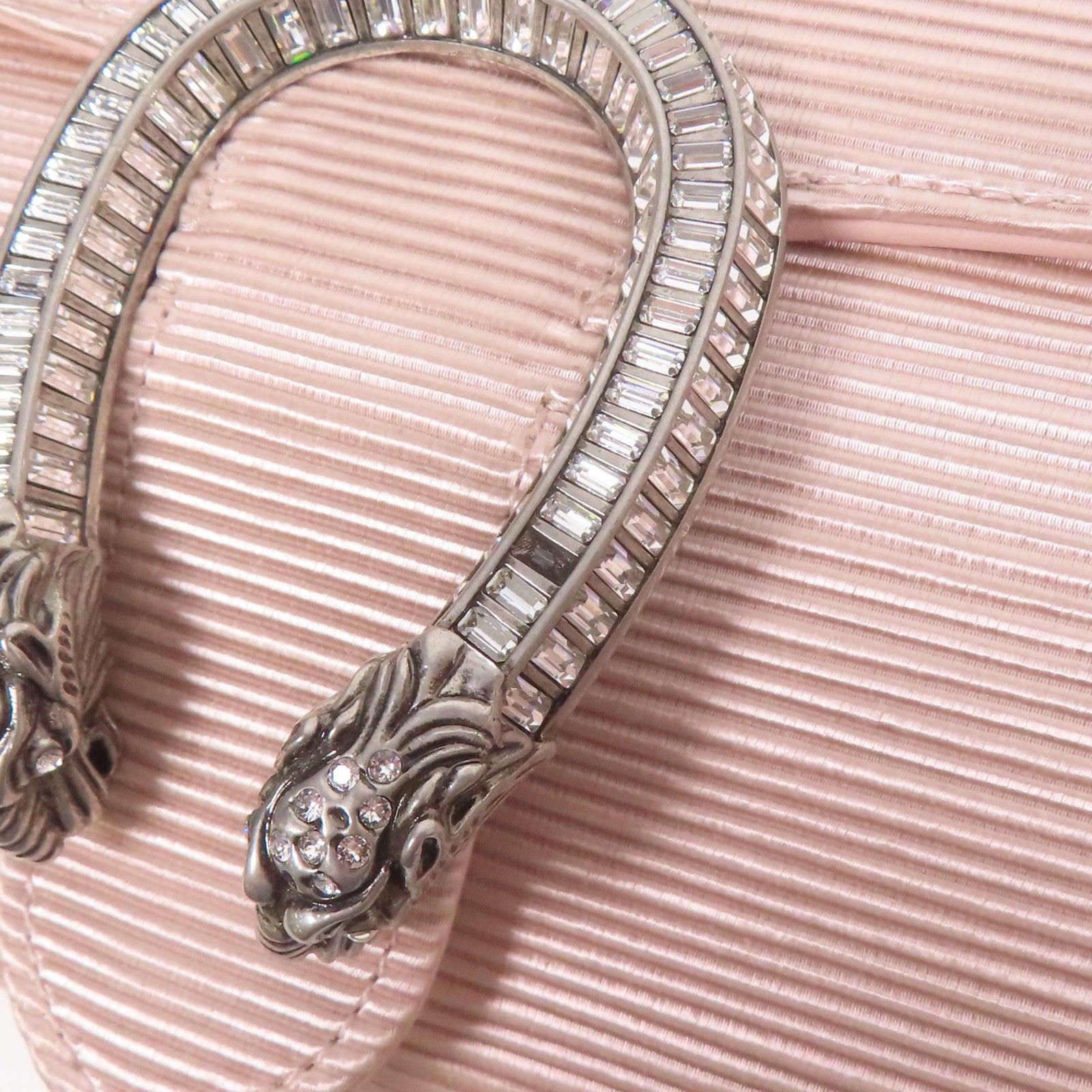 GUCCI GG SHW Shoulder Bag 731751 Satin Pink