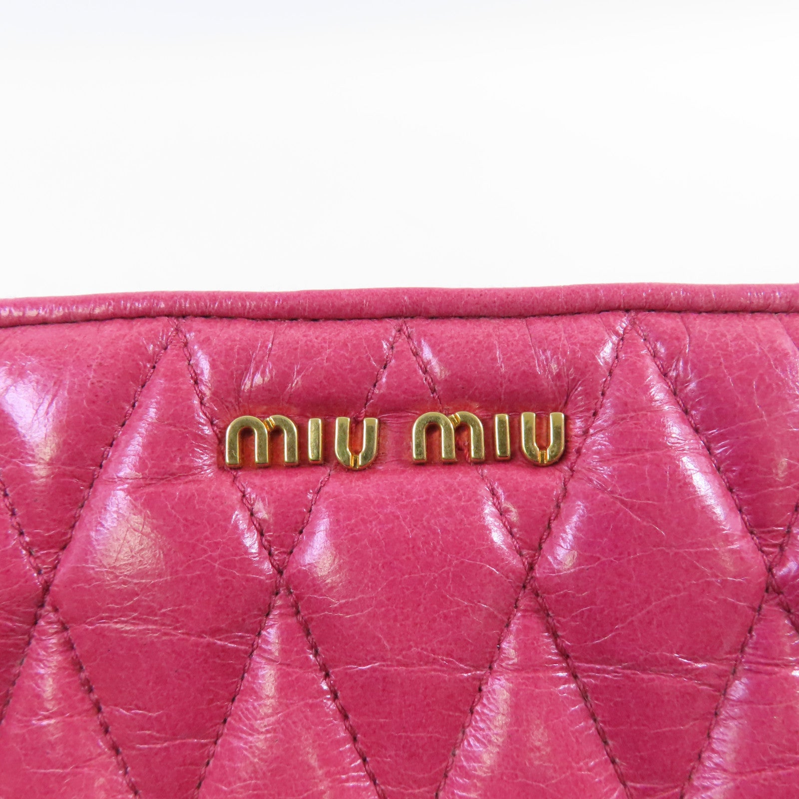Miu Miu 牛皮皮革Hand Bag金扣手挽袋