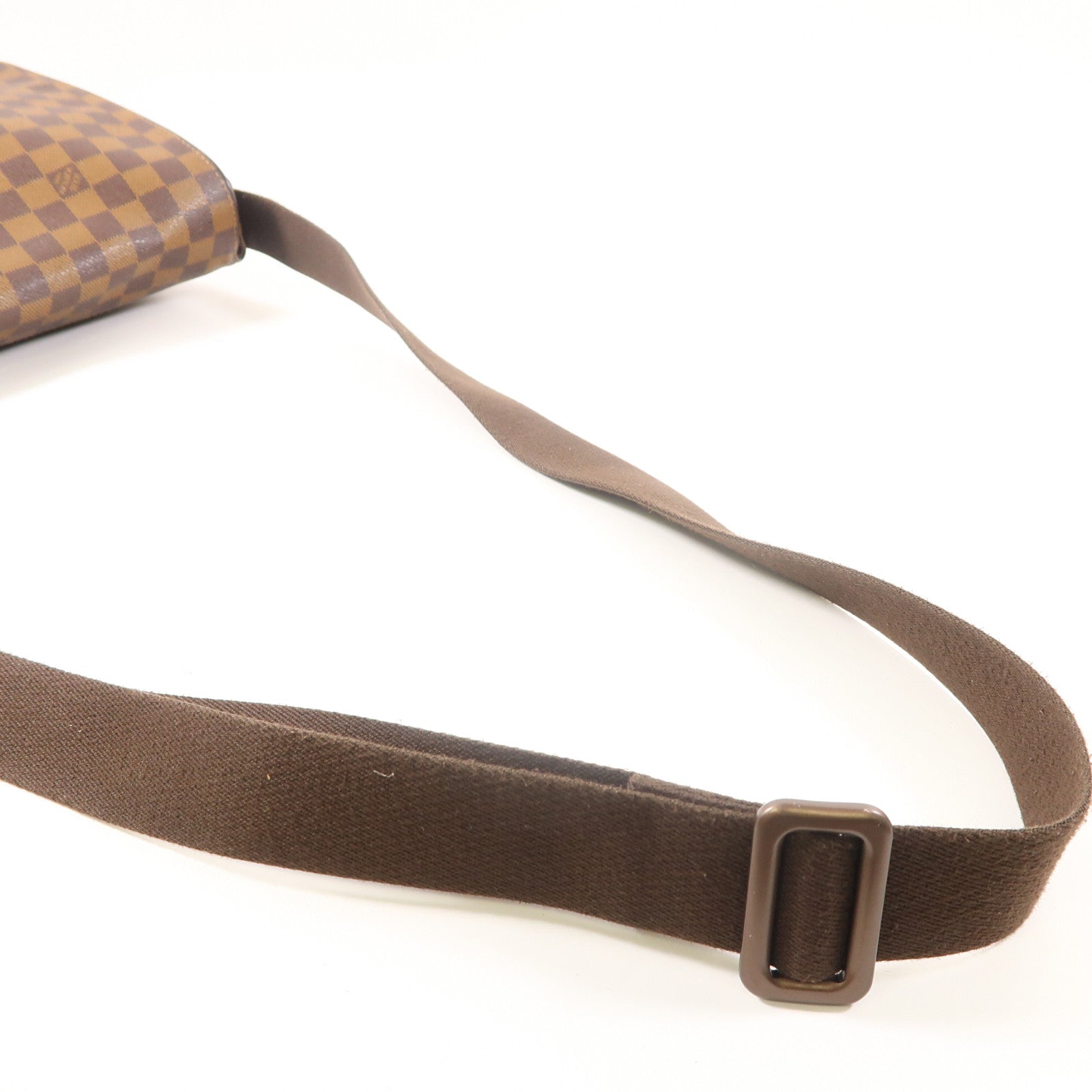 LOUIS VUITTON Damier Brooklyn MM金扣肩背袋啡色