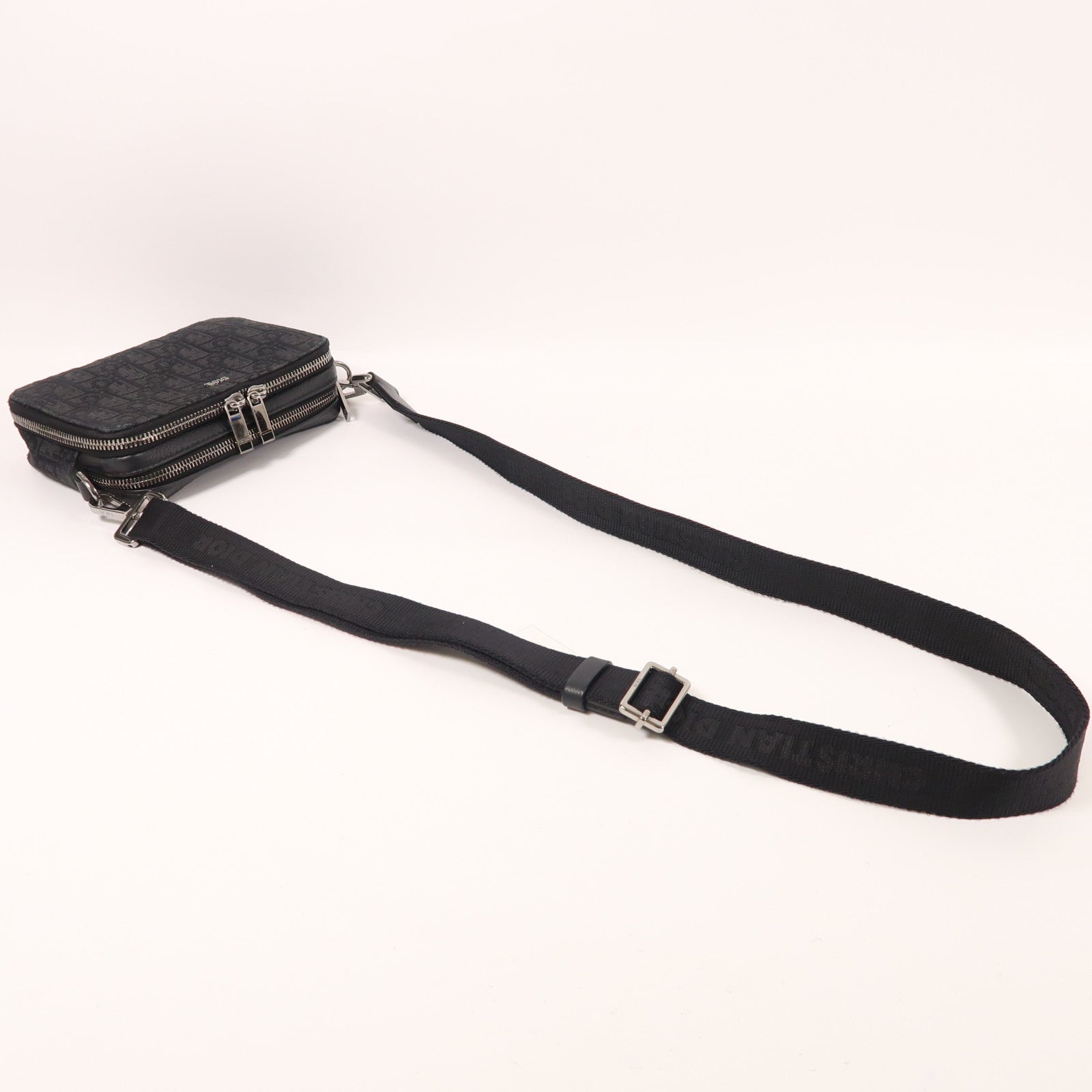 Dior 帆布Shoulder Bag銀扣肩背袋