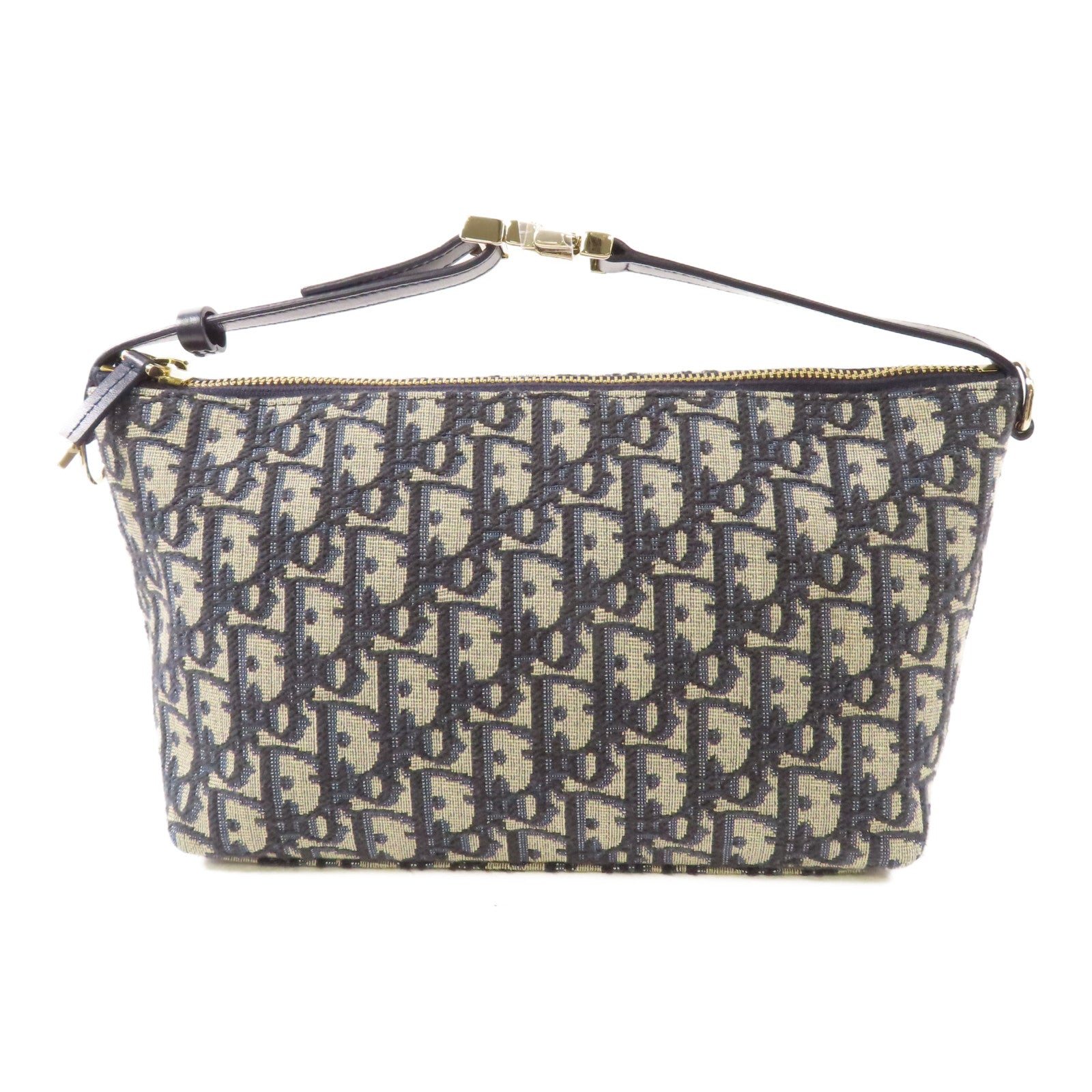 Dior 帆布Nomad Pouch金扣手挽袋