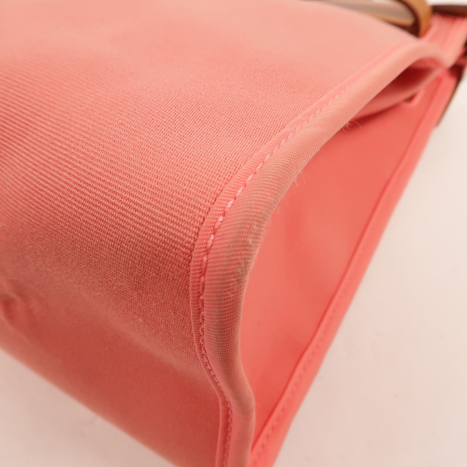 HERMES 帆布Herbag PM手挽肩背兩用袋Rose Azalee