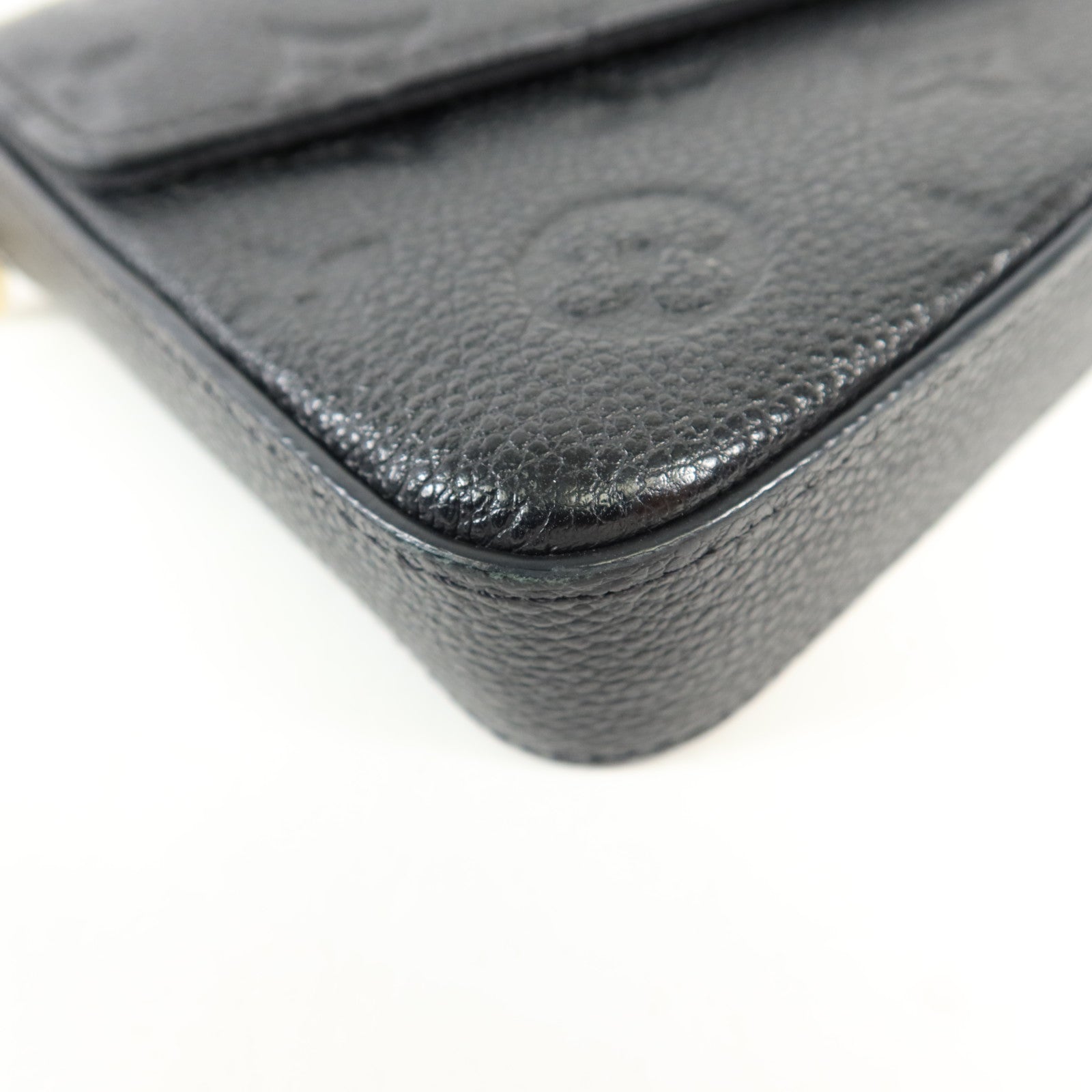 LOUIS VUITTON Monogram Empreinte Felicie Pochette 金扣鏈帶肩背袋