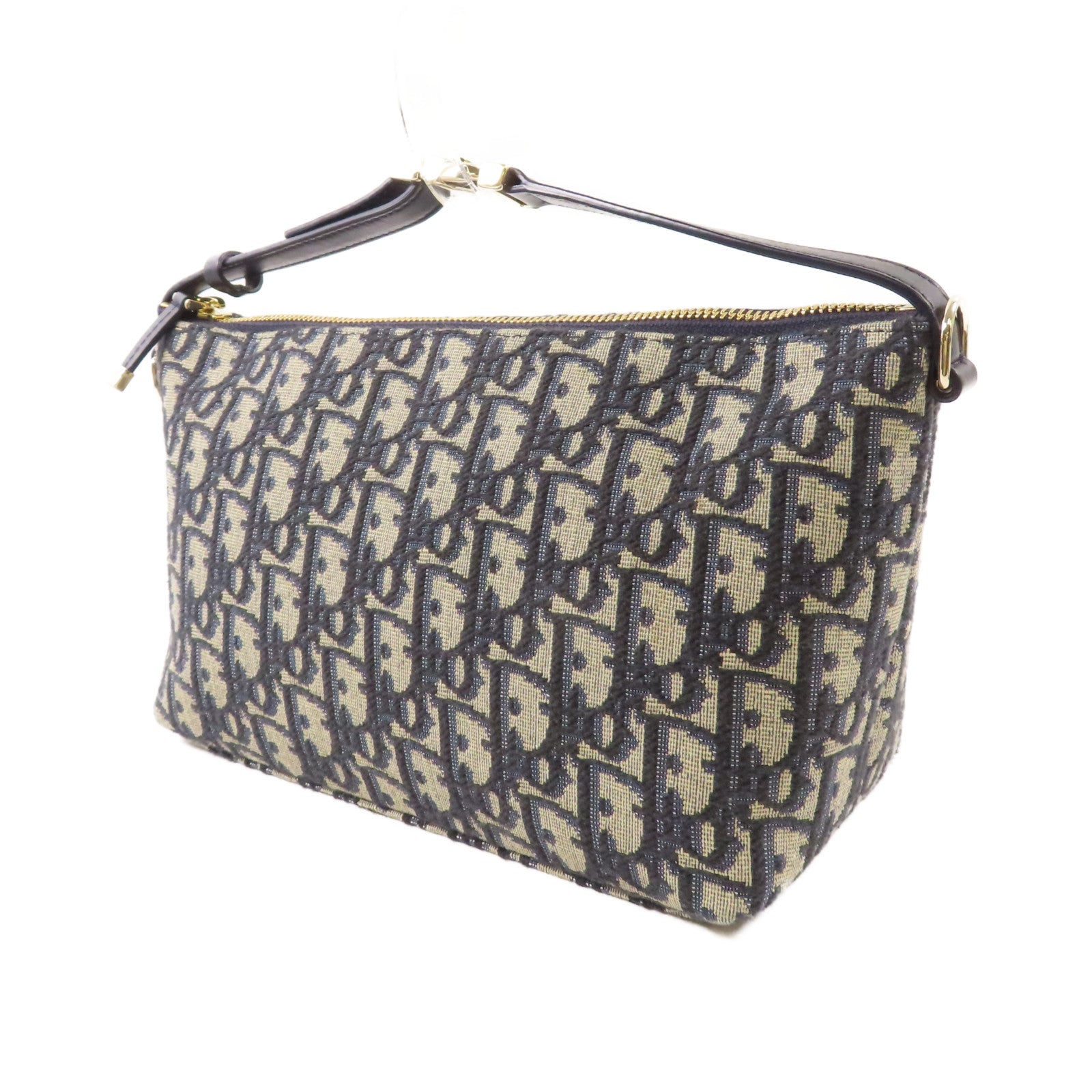 Dior 帆布Nomad Pouch金扣手挽袋