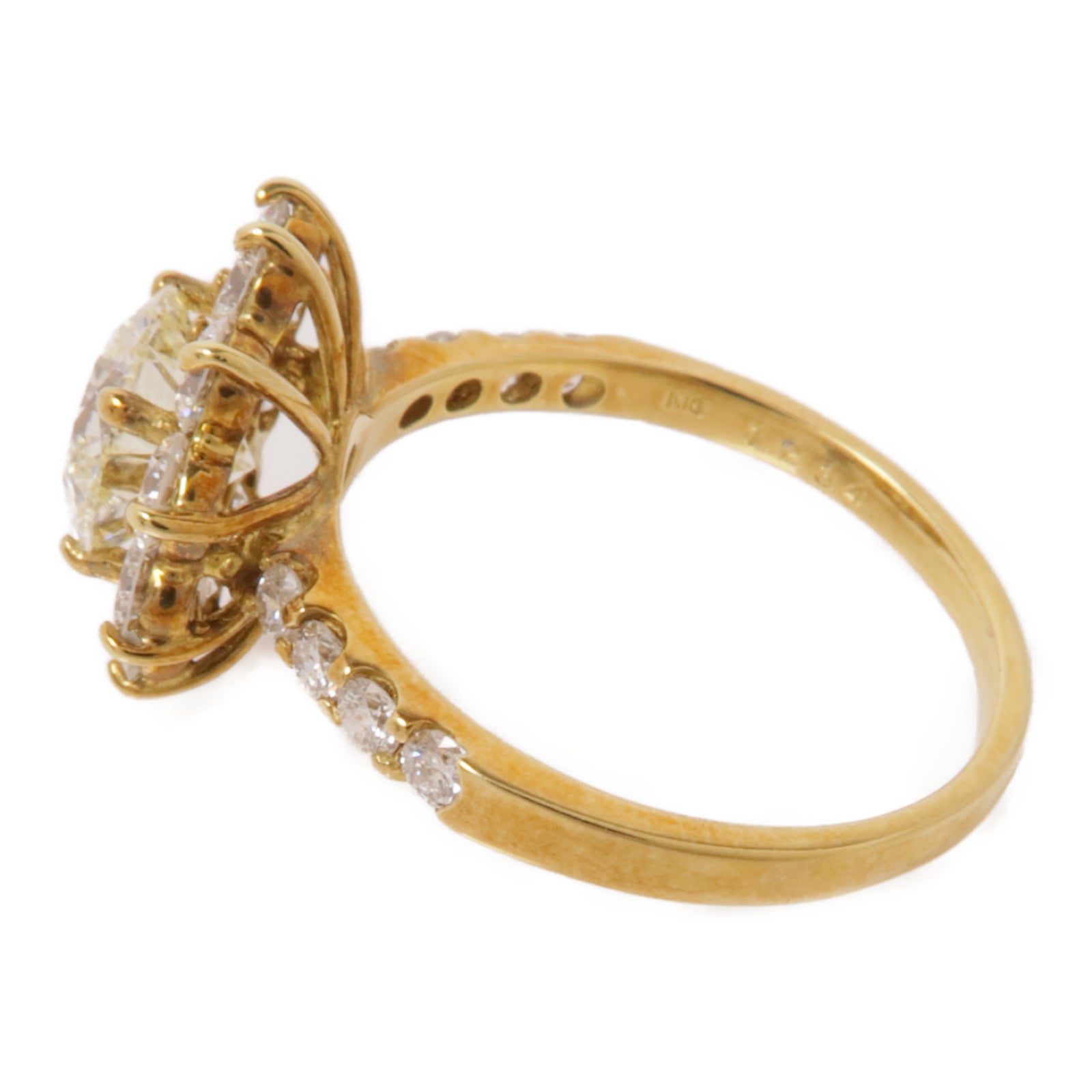 JEWELRY 18K黃金/鑽石Diamond Ring戒指US#6