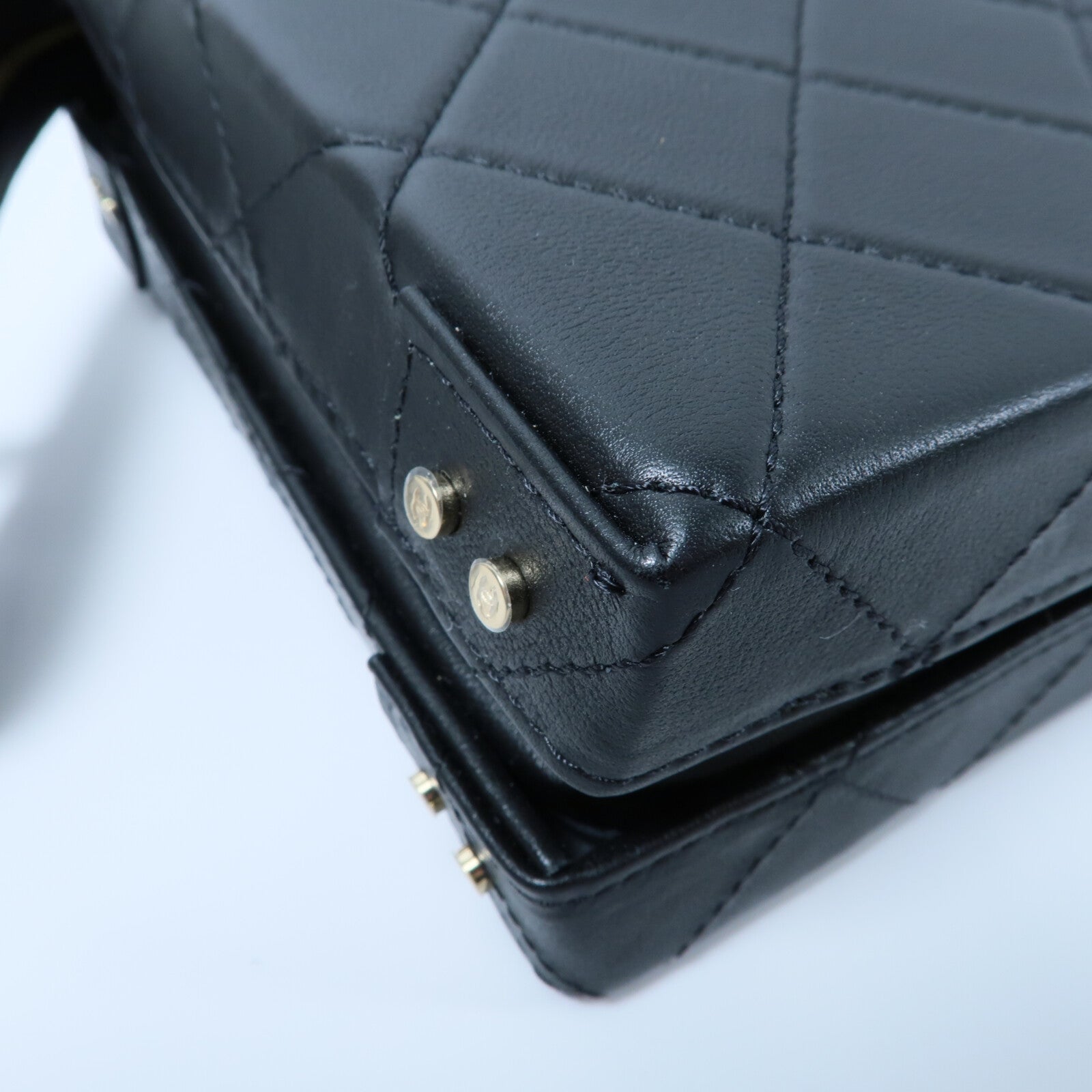 CHANEL 牛皮皮革Chain Shoulder鏈帶手挽肩背兩用袋
