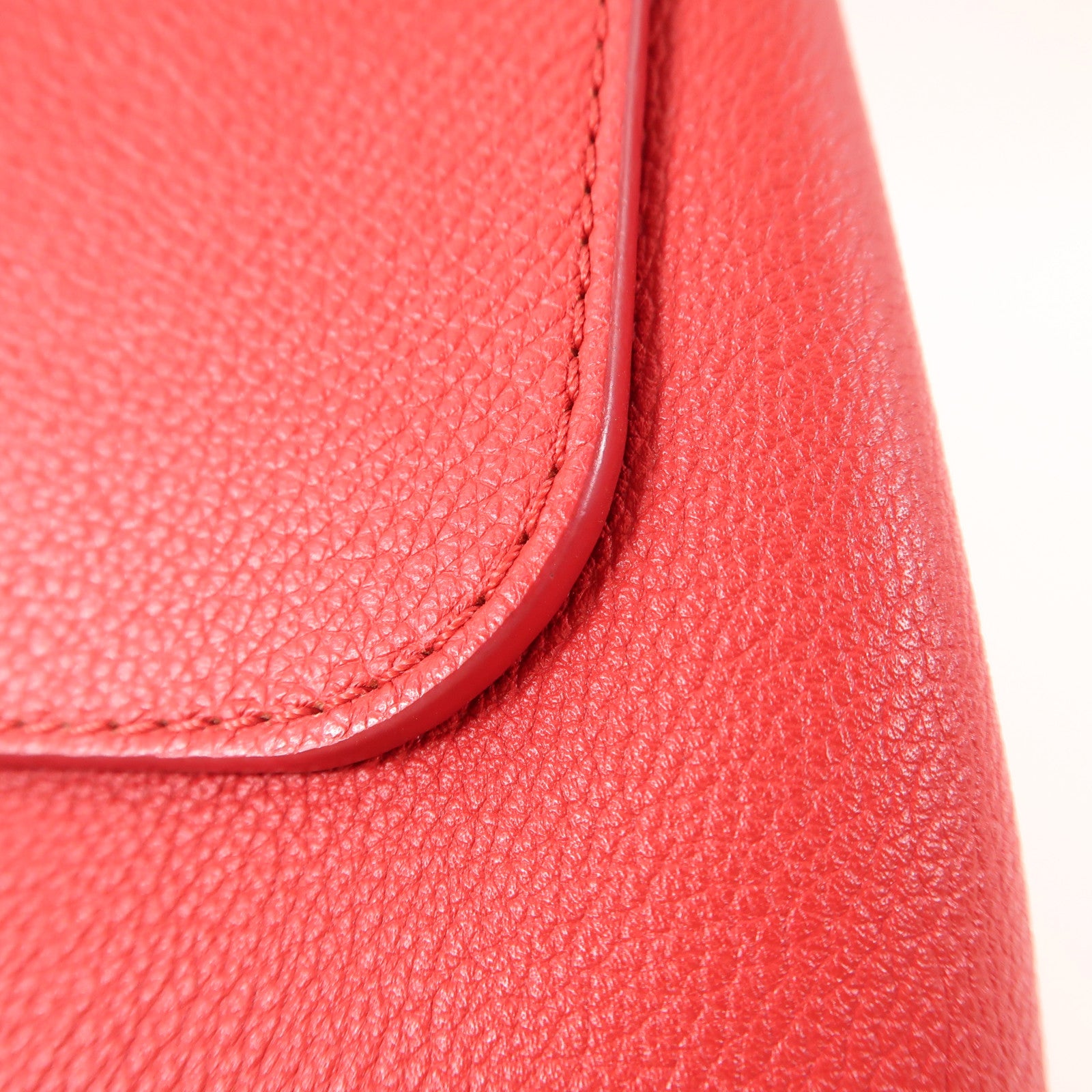 LOUIS VUITTON 牛皮皮革Lockme Backpack銀扣背包紅色