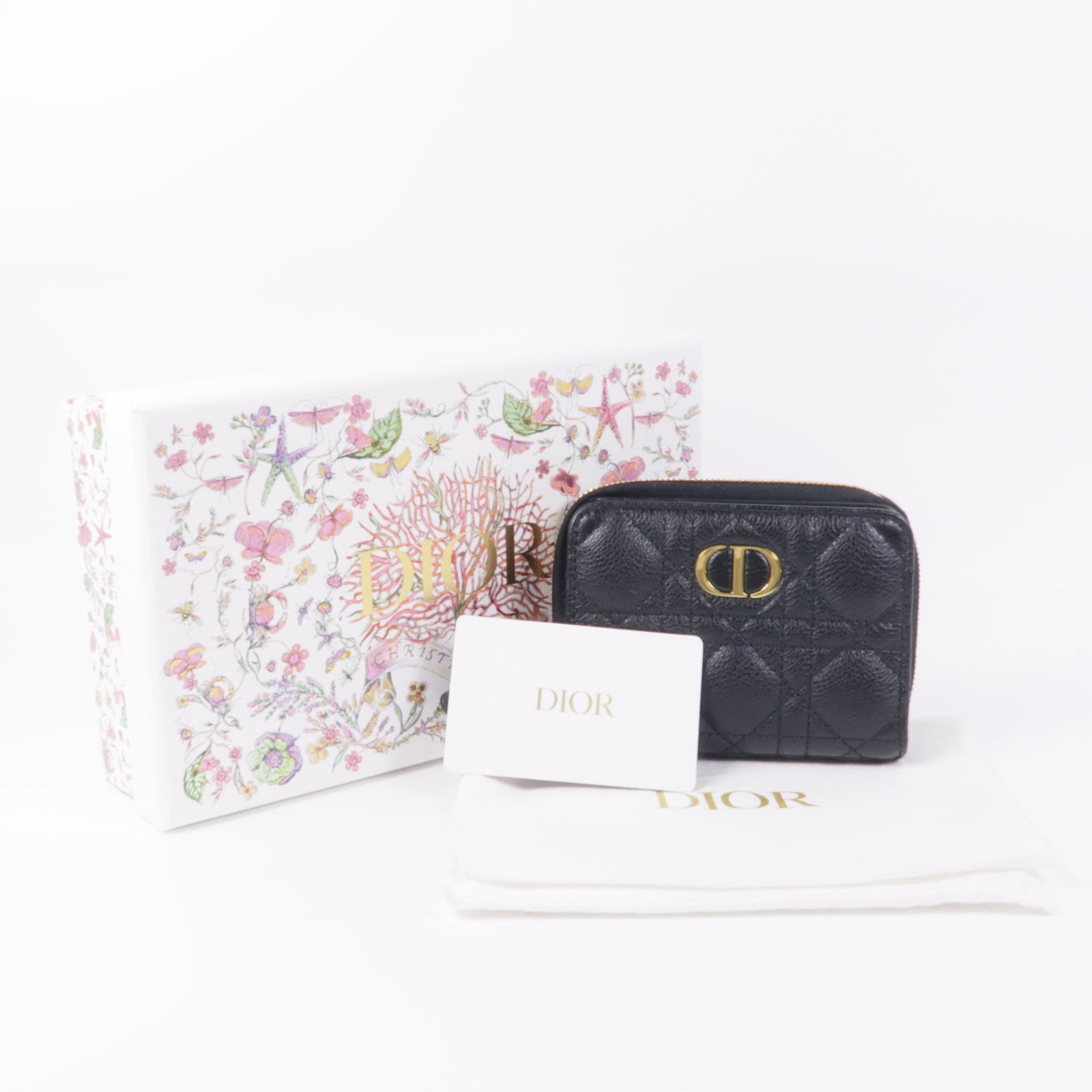 Dior 牛皮皮革Wallet/Purse金扣錢包