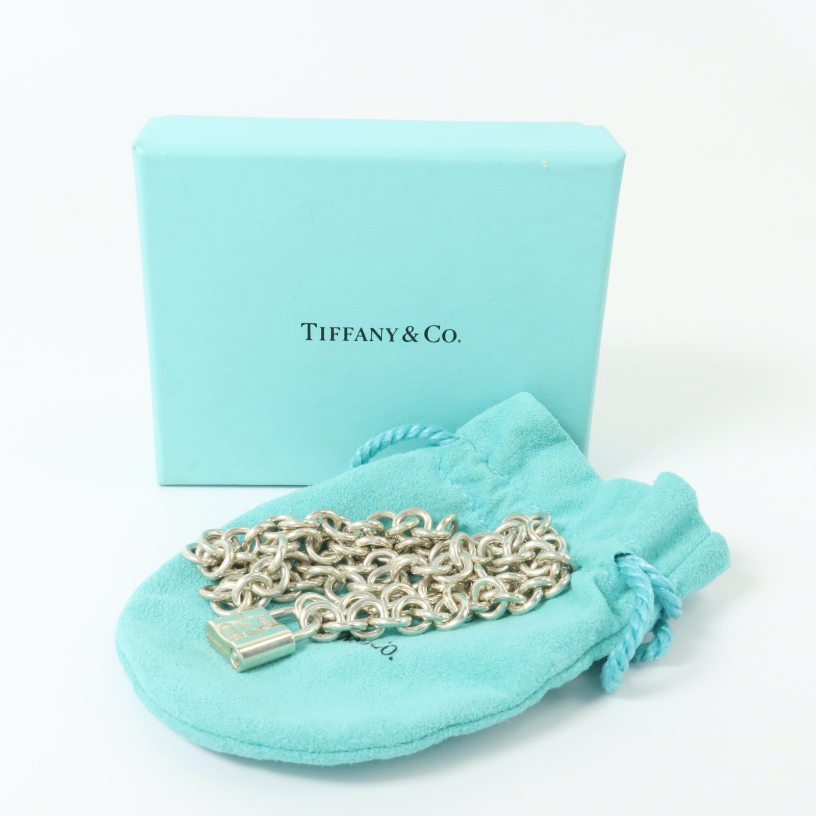 TIFFANY＆CO 925純銀1837 Lock Necklace項鍊