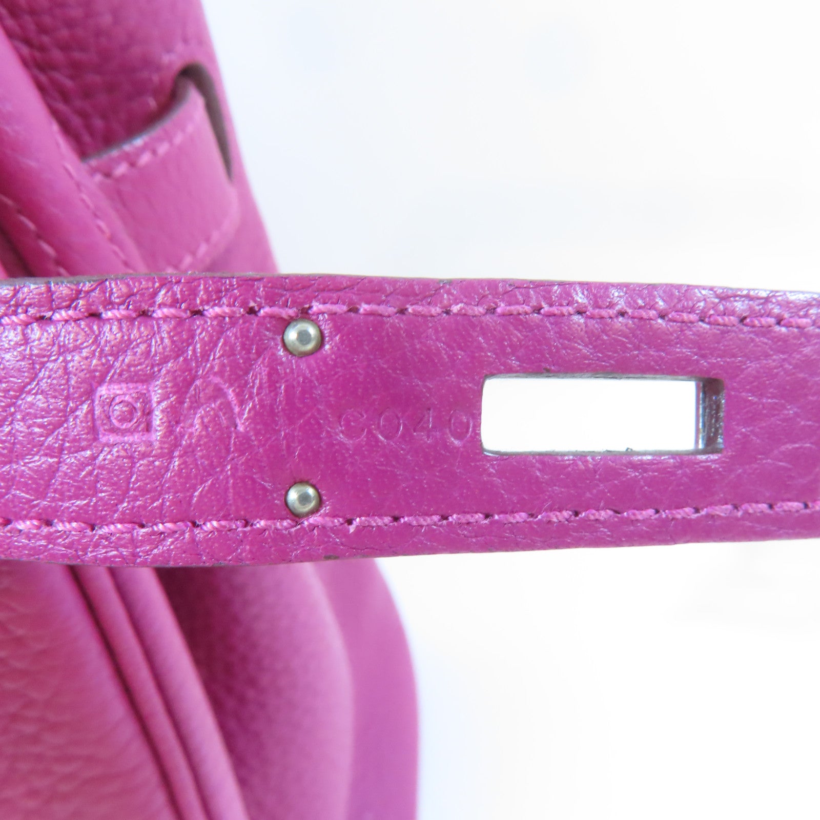 HERMES 【激減優惠】Clemence皮革Birkin 30銀扣手挽袋Rose Purple/桃紫色