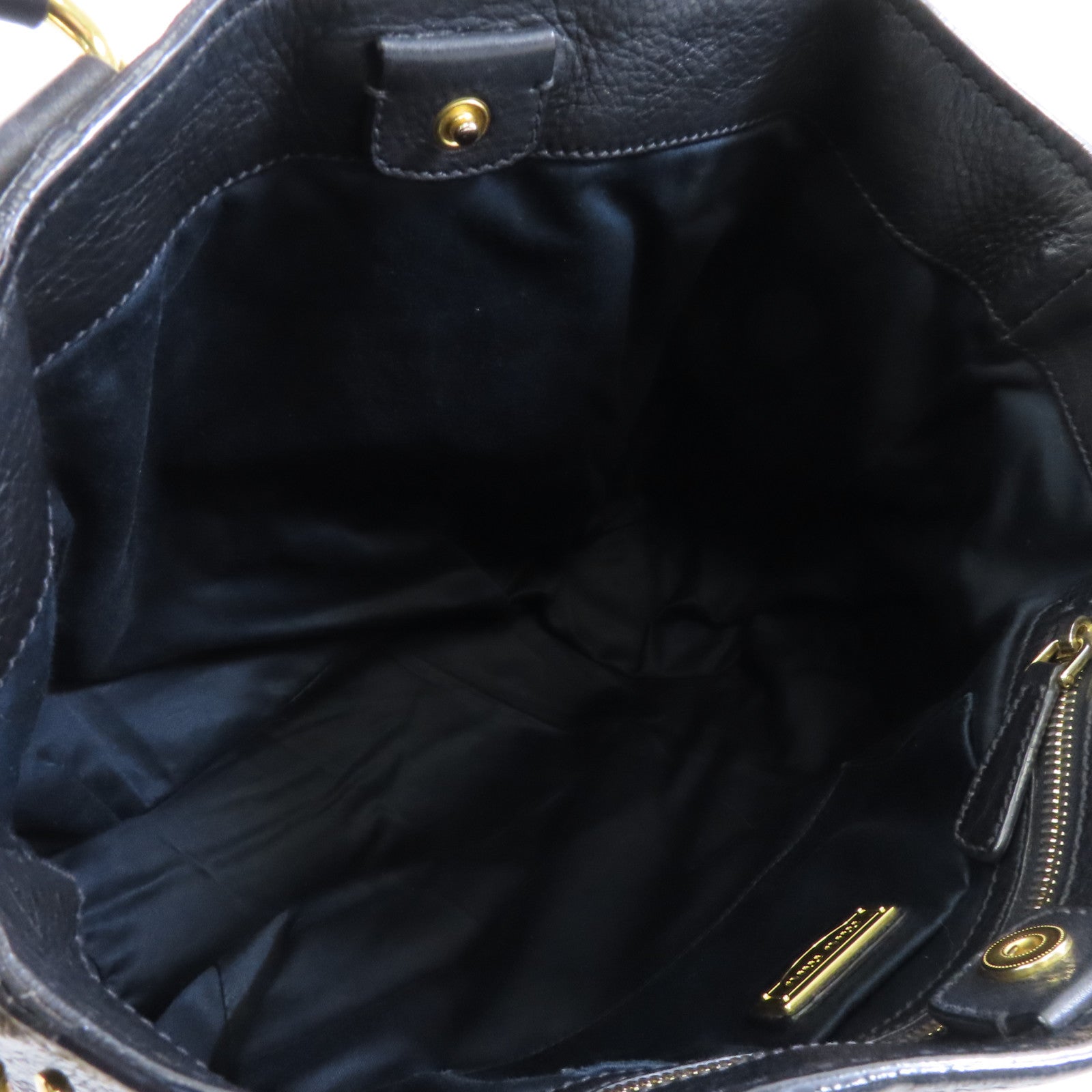 Miu Miu 【激減優惠】牛皮皮革2 Way Shoulder金扣手挽肩背兩用袋黑色