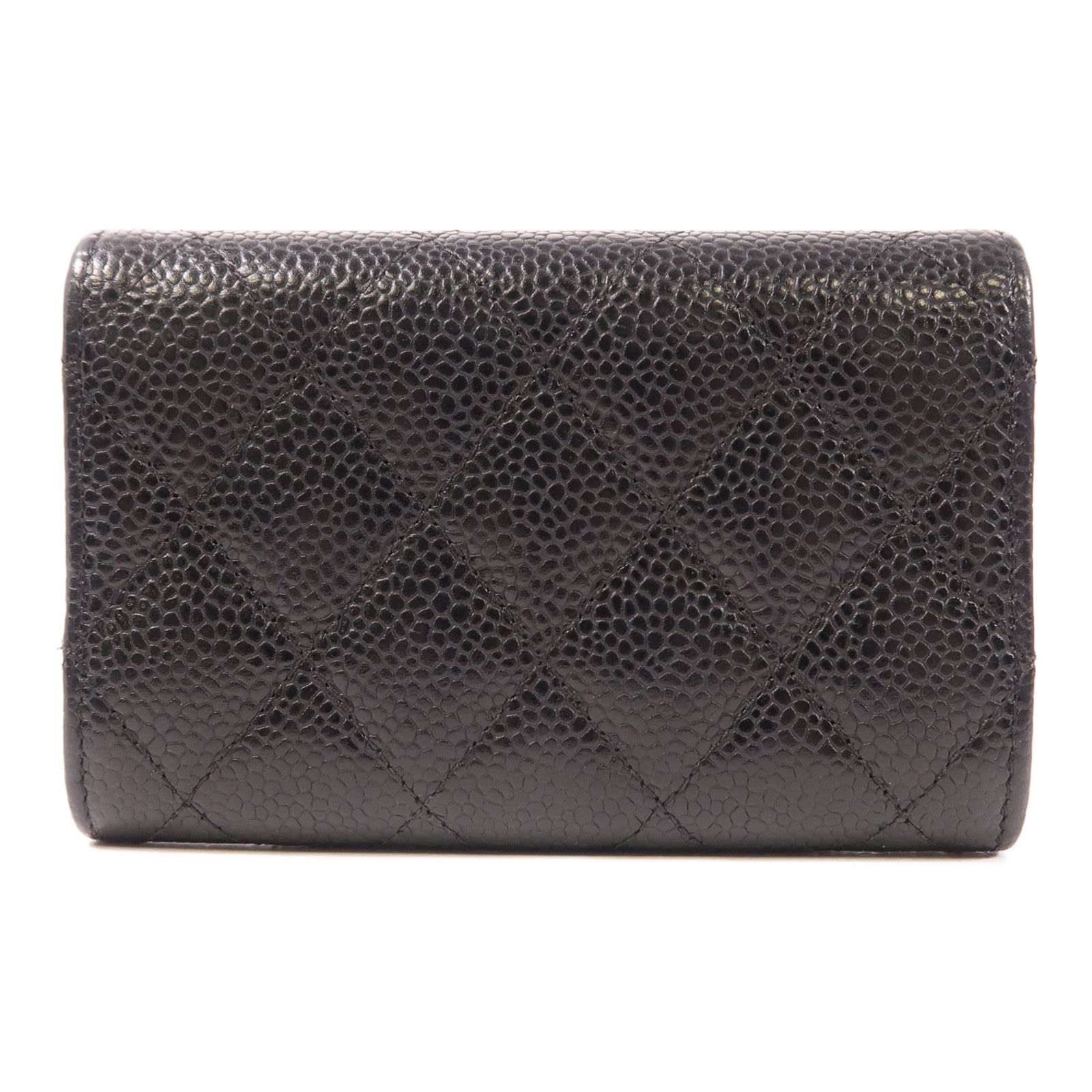 CHANEL 牛皮皮革Card Case銀扣卡片套