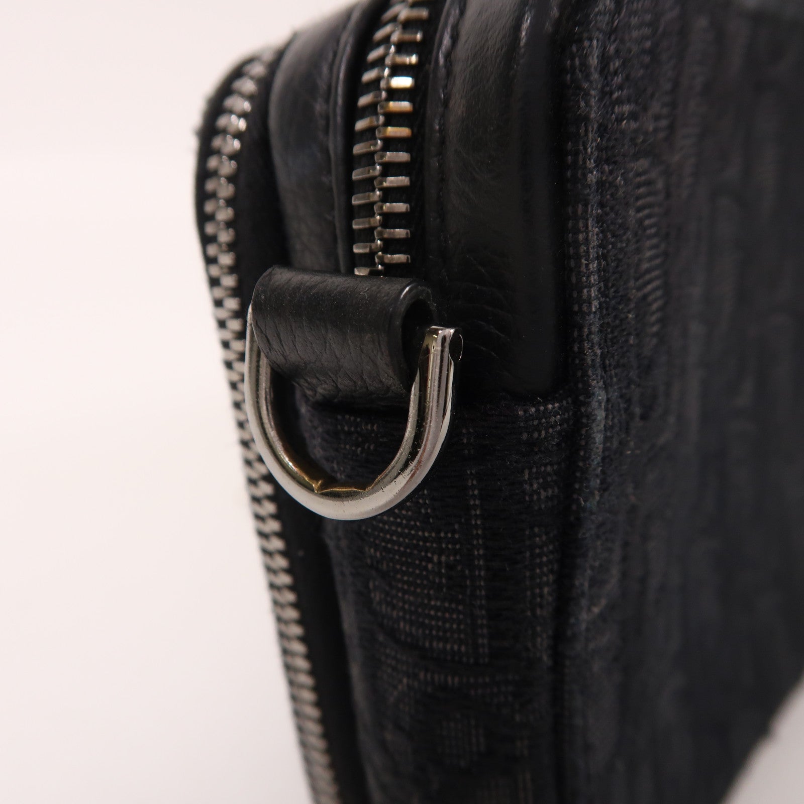 Dior 帆布Shoulder Bag銀扣肩背袋