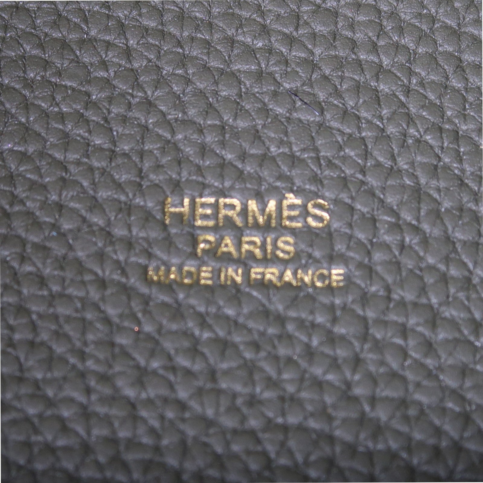 HERMES Maurice皮革Picotin MM金扣手挽袋Vert Olive橄欖綠色