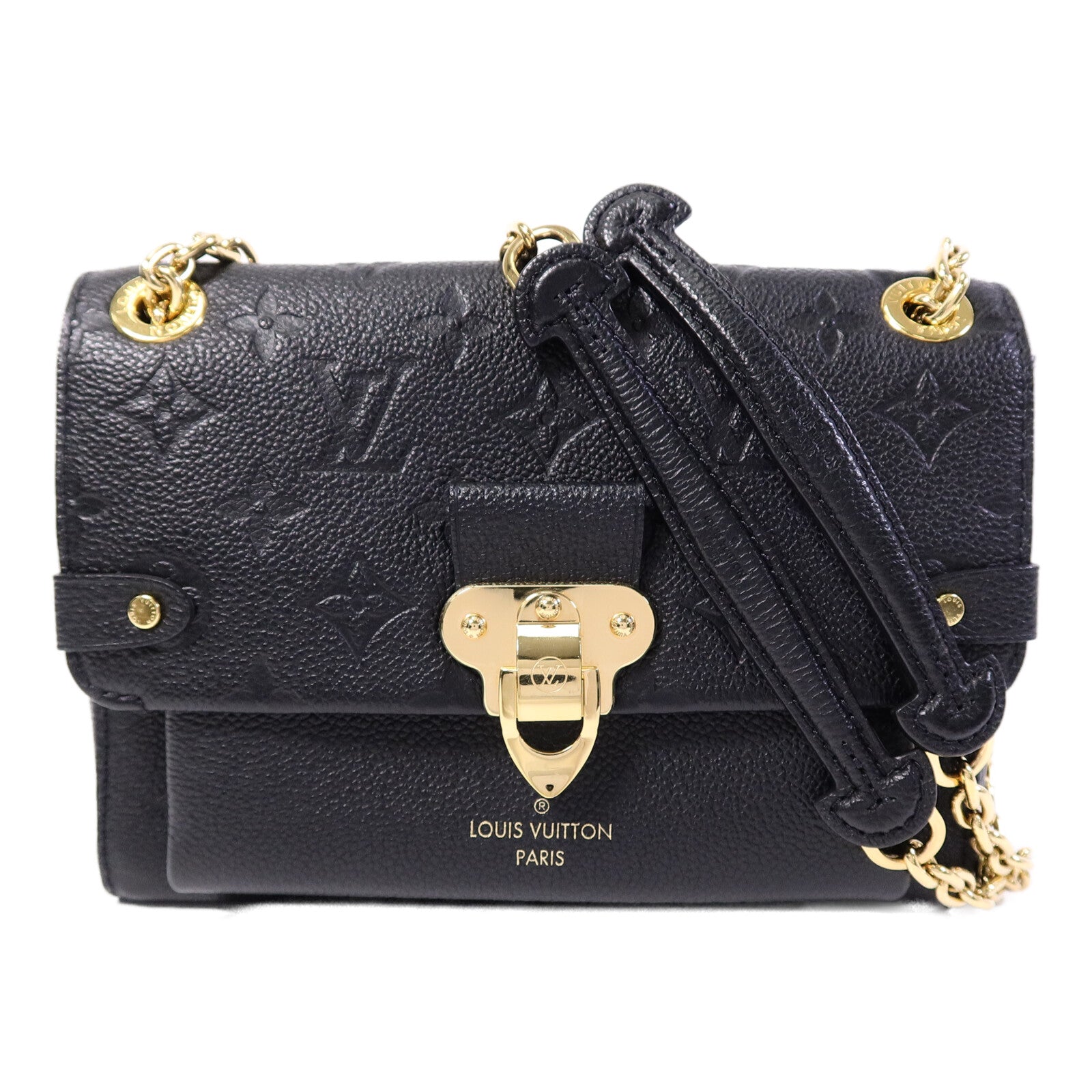 LOUIS VUITTON Monogram Empreinte Vavin BB鏈帶手挽肩背兩用袋