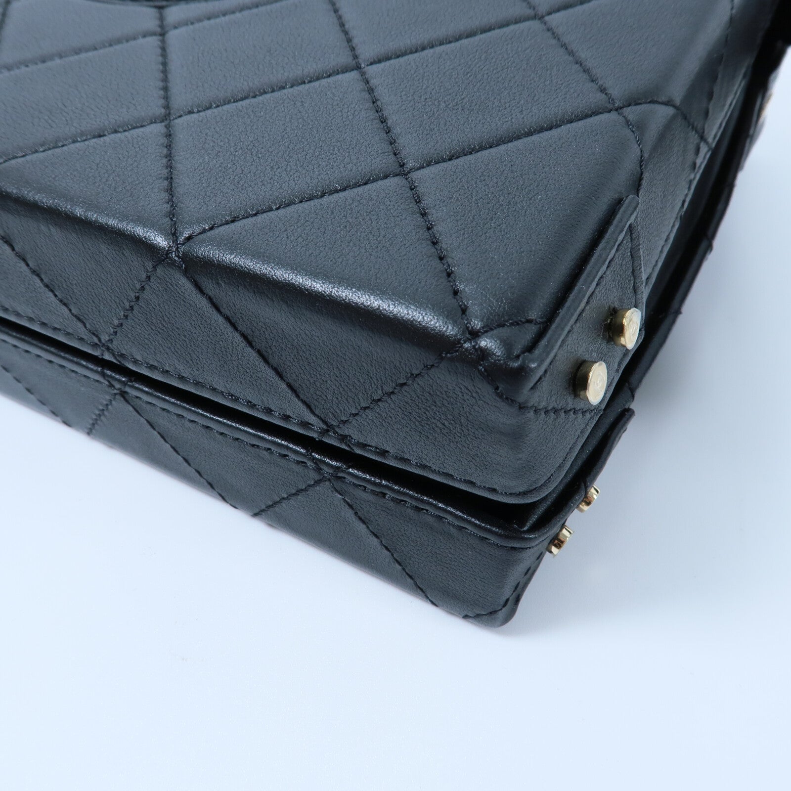 CHANEL 牛皮皮革Chain Shoulder鏈帶手挽肩背兩用袋
