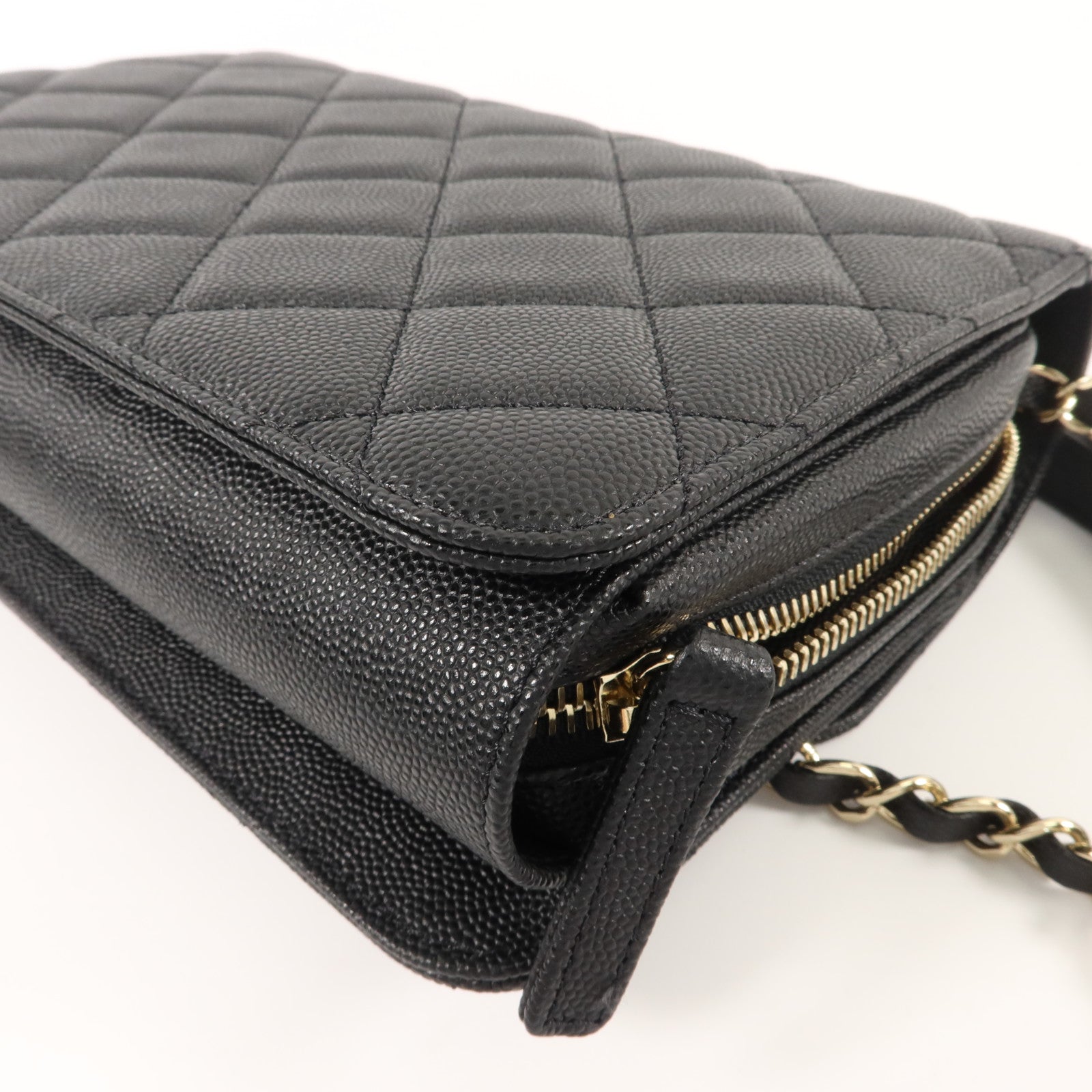 CHANEL 牛皮皮革Chain Shoulder鏈帶肩背袋