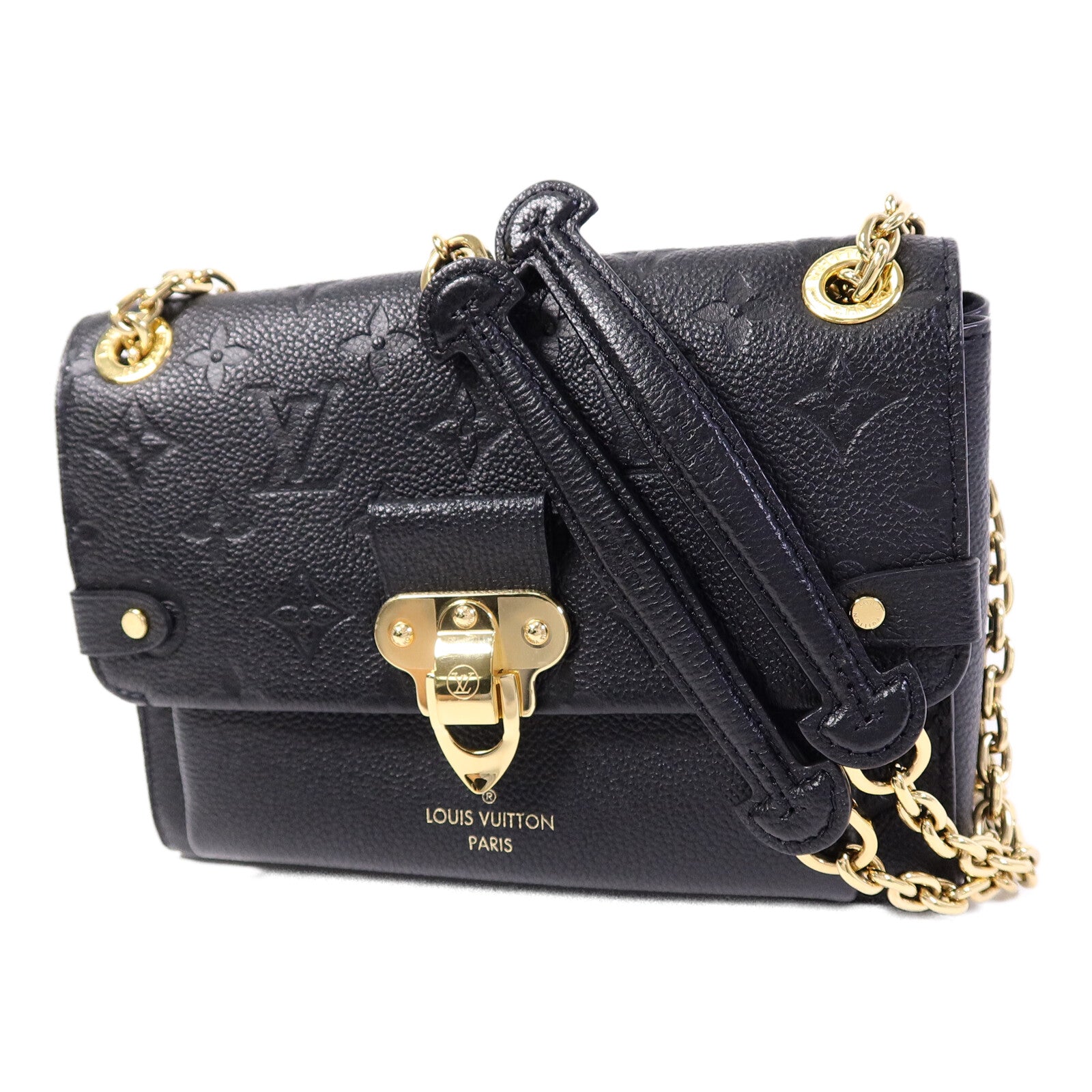 LOUIS VUITTON Monogram Empreinte Vavin BB鏈帶手挽肩背兩用袋