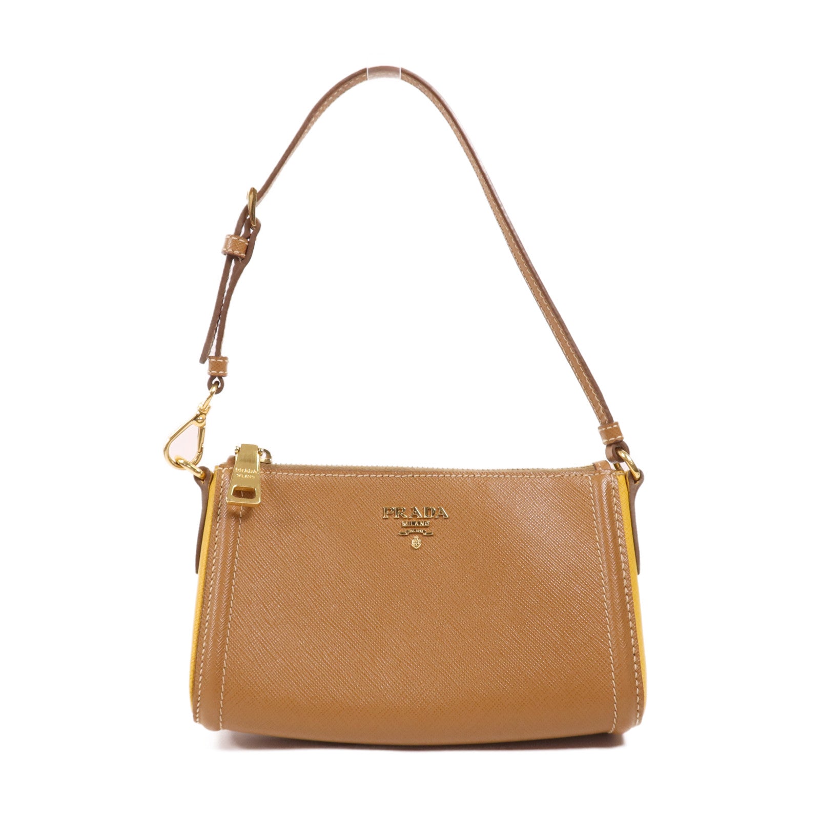 PRADA 牛皮皮革Shoulder Bag金扣肩背袋