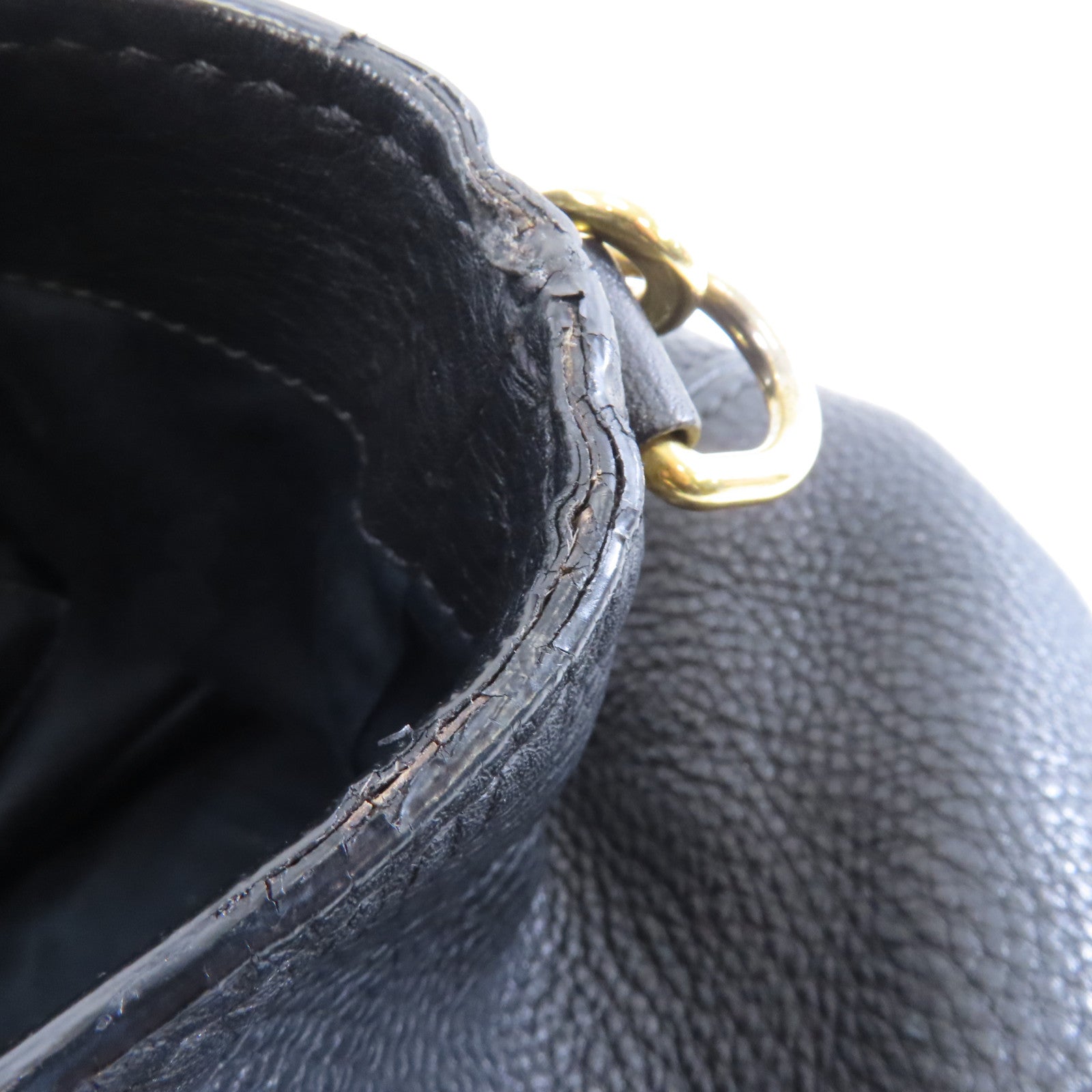 Miu Miu 【激減優惠】牛皮皮革2 Way Shoulder金扣手挽肩背兩用袋黑色