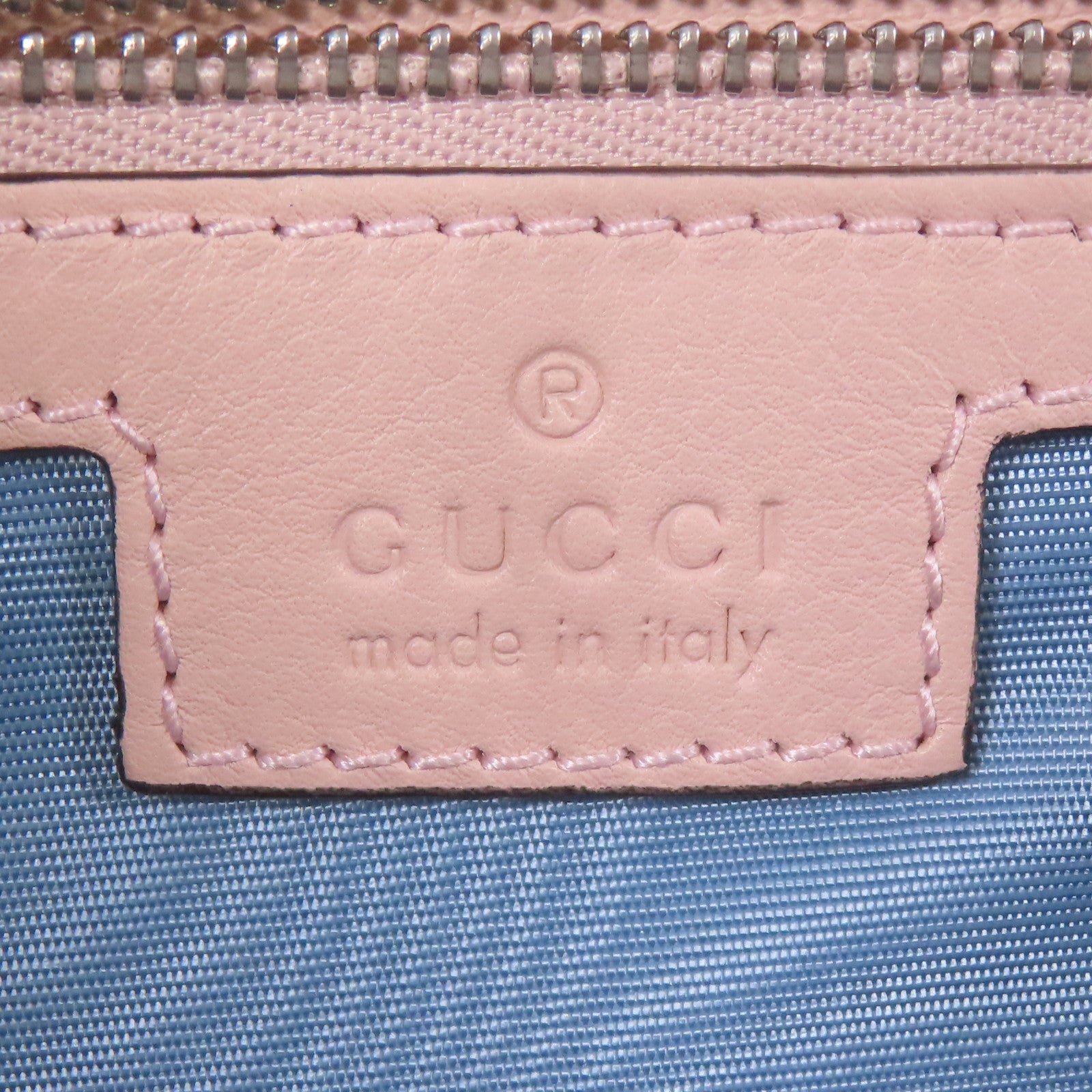 GUCCI GG SHW Shoulder Bag 731751 Satin Pink